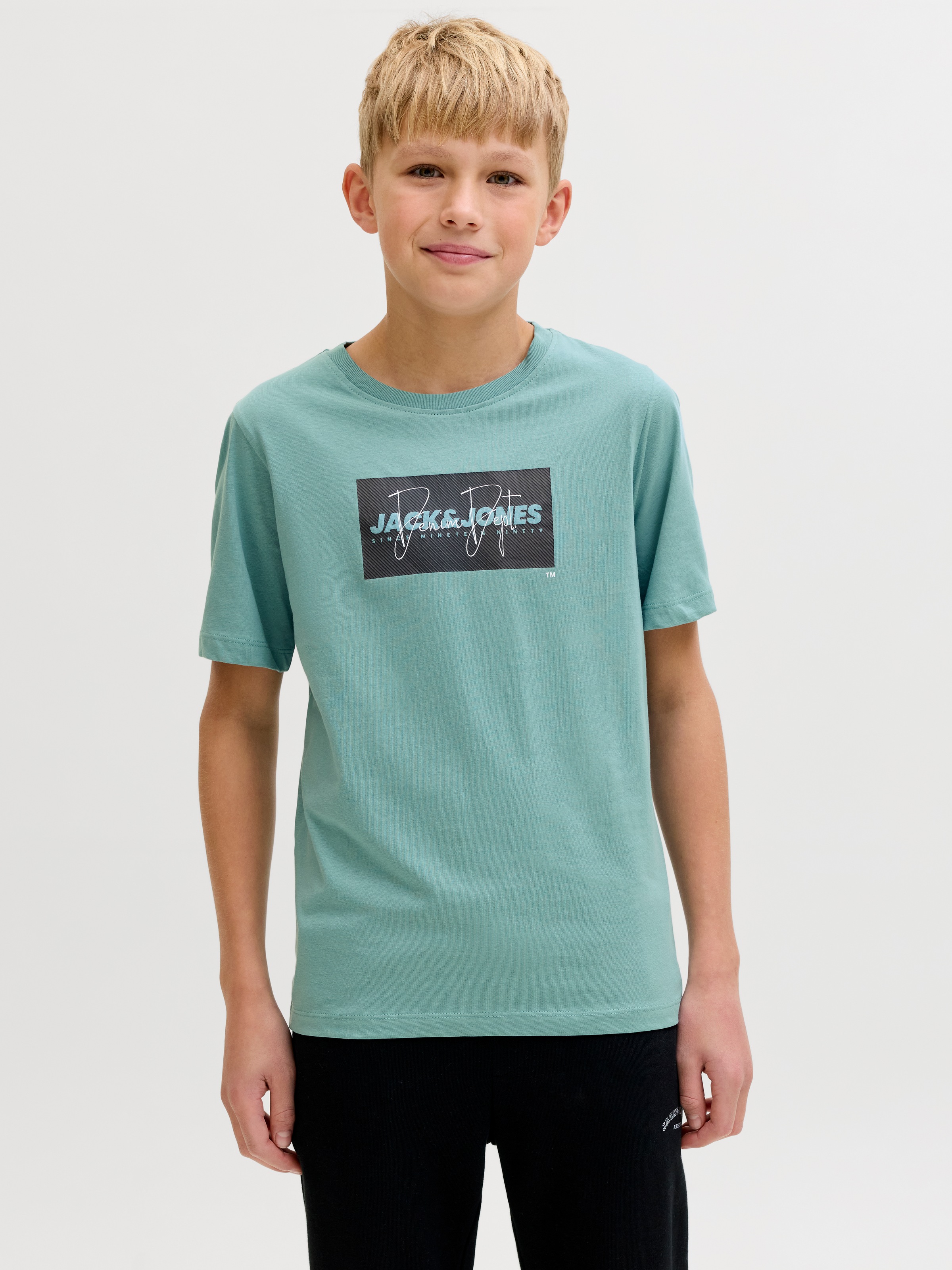 Thumbnail - Jack & Jones Junior T-Shirt "JJCOLE PRINT TEE SS CREW NECK JNR" mit Logoprint