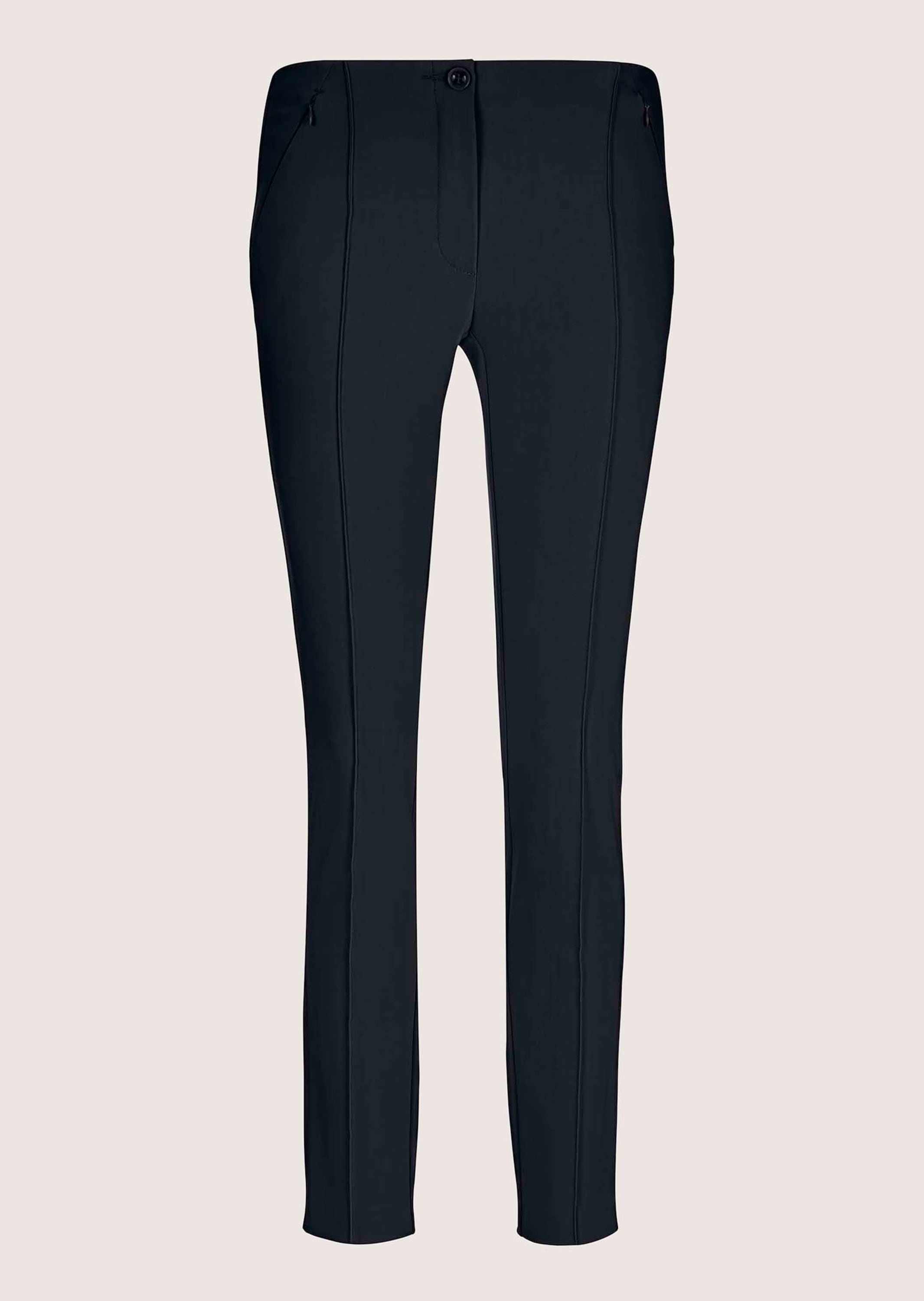 MADELEINE Stoffhose "Hose Schlanke Stretch-Hose mit Biesen"