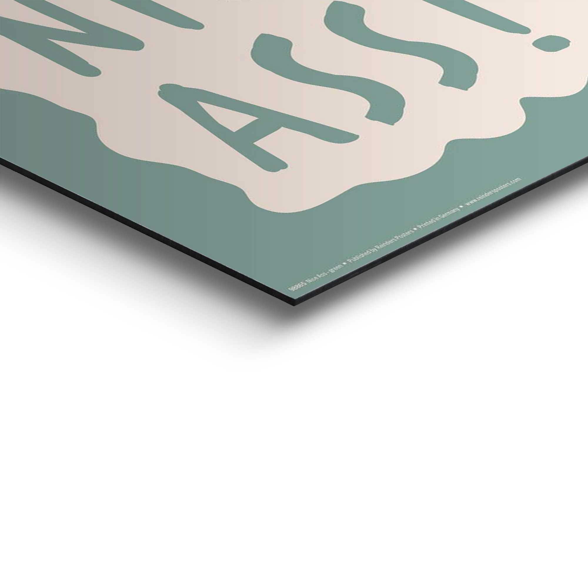 Reinders! Deco-Panel »Esel-Humor« Tiere 1 Stk. tlg. Toilette - Grün - MDF - Tiere - 40x50 cm