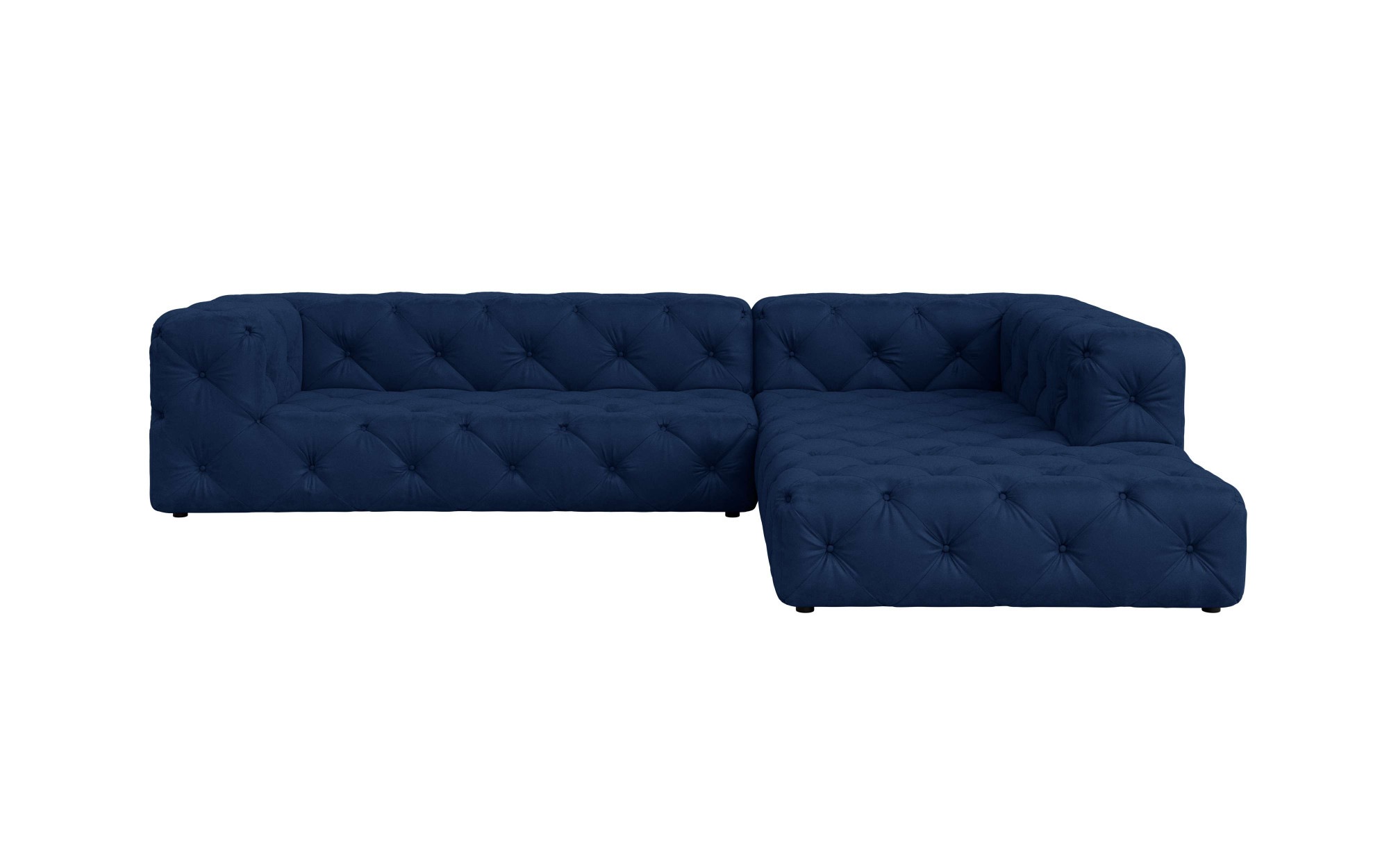 Places of Style Ecksofa »FOLLINA«, L-Form, mit klassischer Chesterfield-Knopfheftung