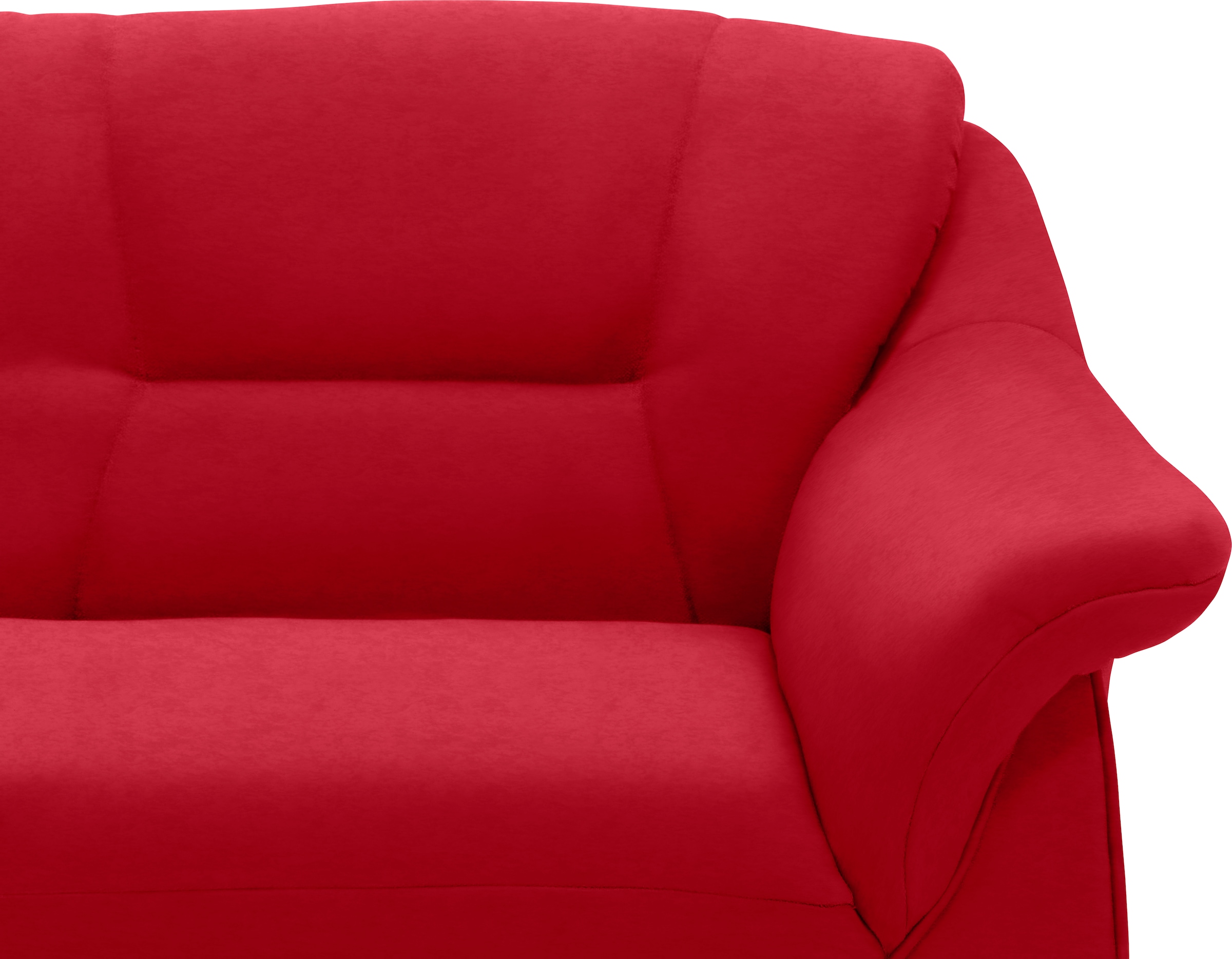 DOMO collection Ecksofa »Faenza für kleine Räume, Stellmaße 232,176cm, komfortabel, L-Form«, mit Ottomane, zeitlos, elegante Armlehnen, wahlweise mit Bettfunktion