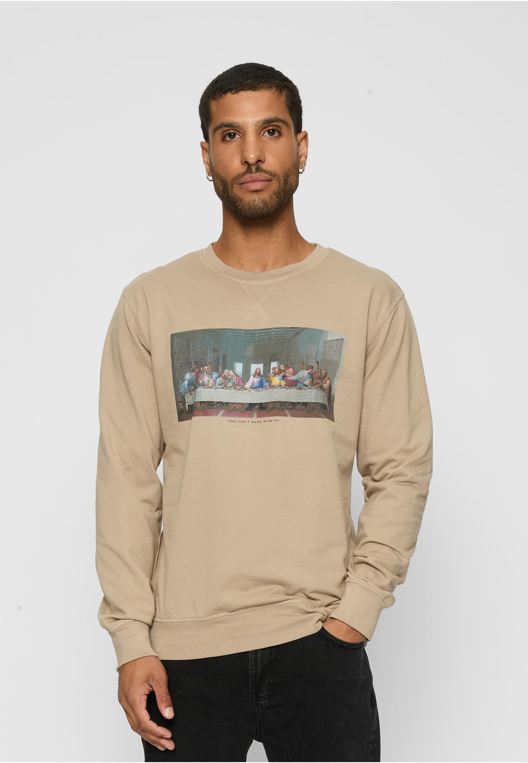 MisterTee Rundhalspullover »MisterTee Herren Can´t Hang With Us Crewneck«, (1 tlg.)
