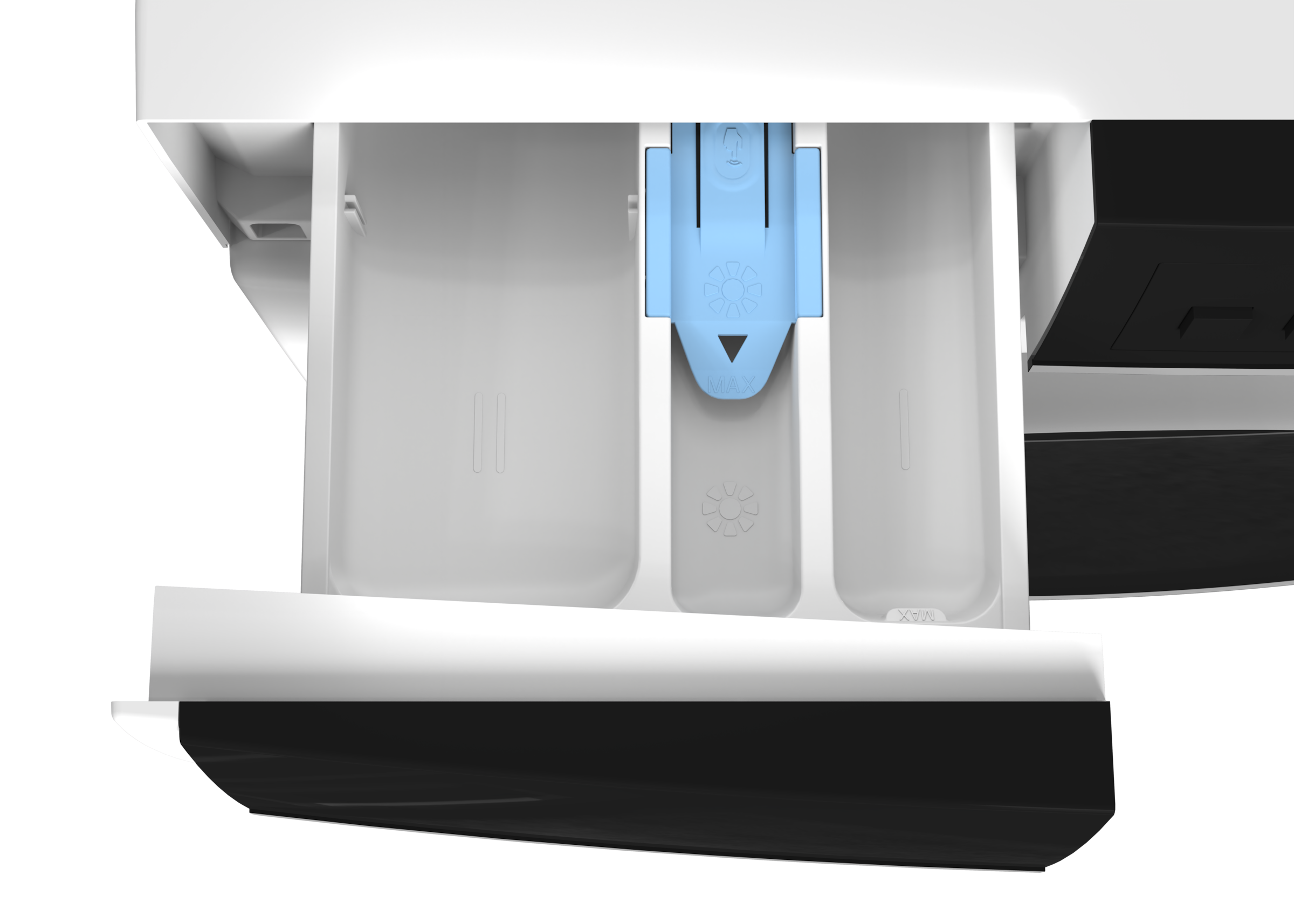 Sharp Waschmaschine Mid Class »ES-WNFB814CWDA-DE«, 8 kg, 1400 U/min, 8kg / +WIFI / A-20% / black Doorring+knob/Steam/White