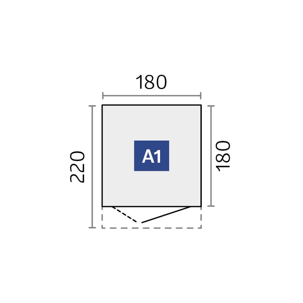 Biohort Gerätehaus »AvantGarde, Gr. A1« verschiedene Farben, mit Doppeltür schmal