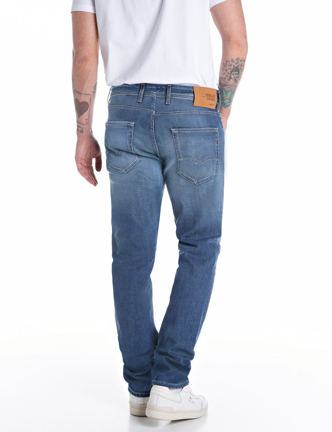 Replay Straight-Jeans »GROVER«, in vielen verschiedenen Waschungen, mit Stretch