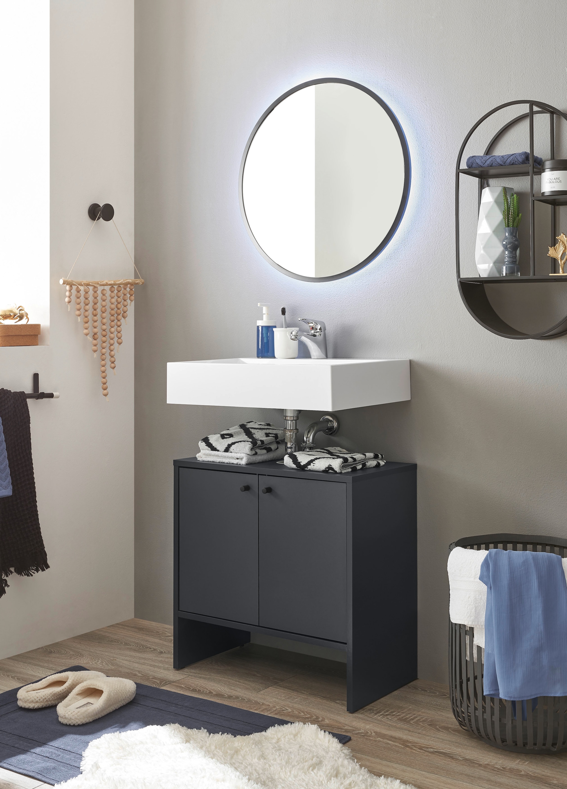 BASIC by Balculina Waschbeckenunterschrank »Kairo« 1 Stk. tlg. Moderne Farbauswahl