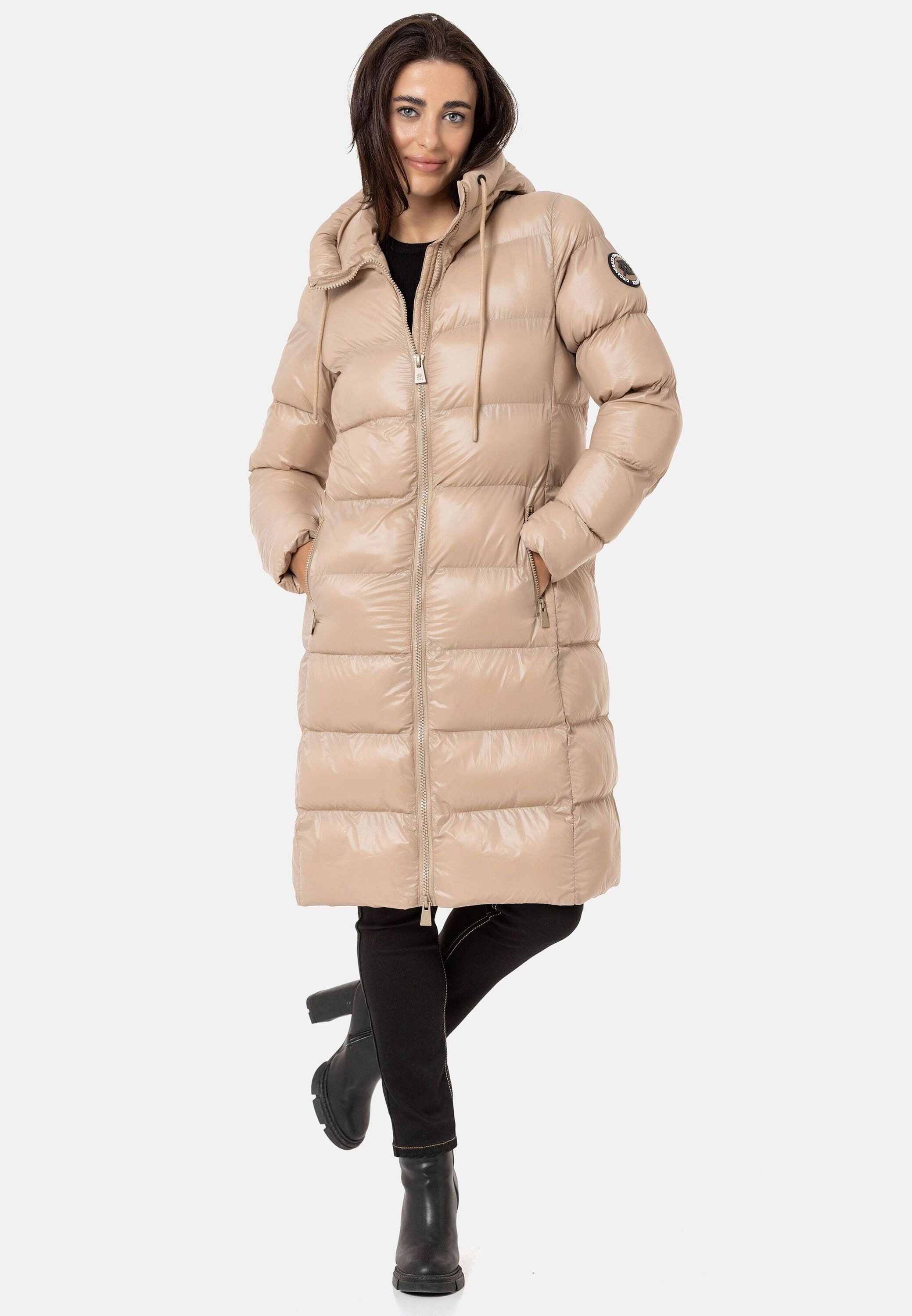 Cipo & Baxx Winterjacke »Jacken«, mit Kapuze, im Eleganten Design, WM137