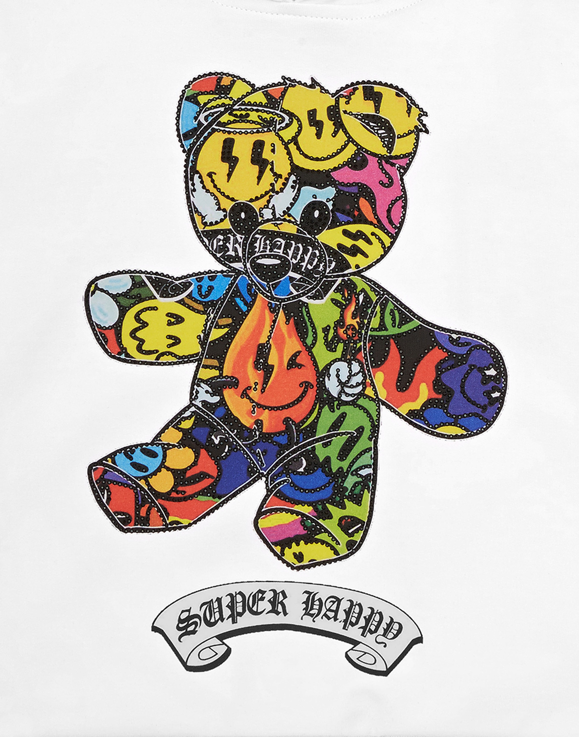 Thumbnail - PHILIPP PLEIN Sweatshirt "Teddy Mit Schmucksteinen"