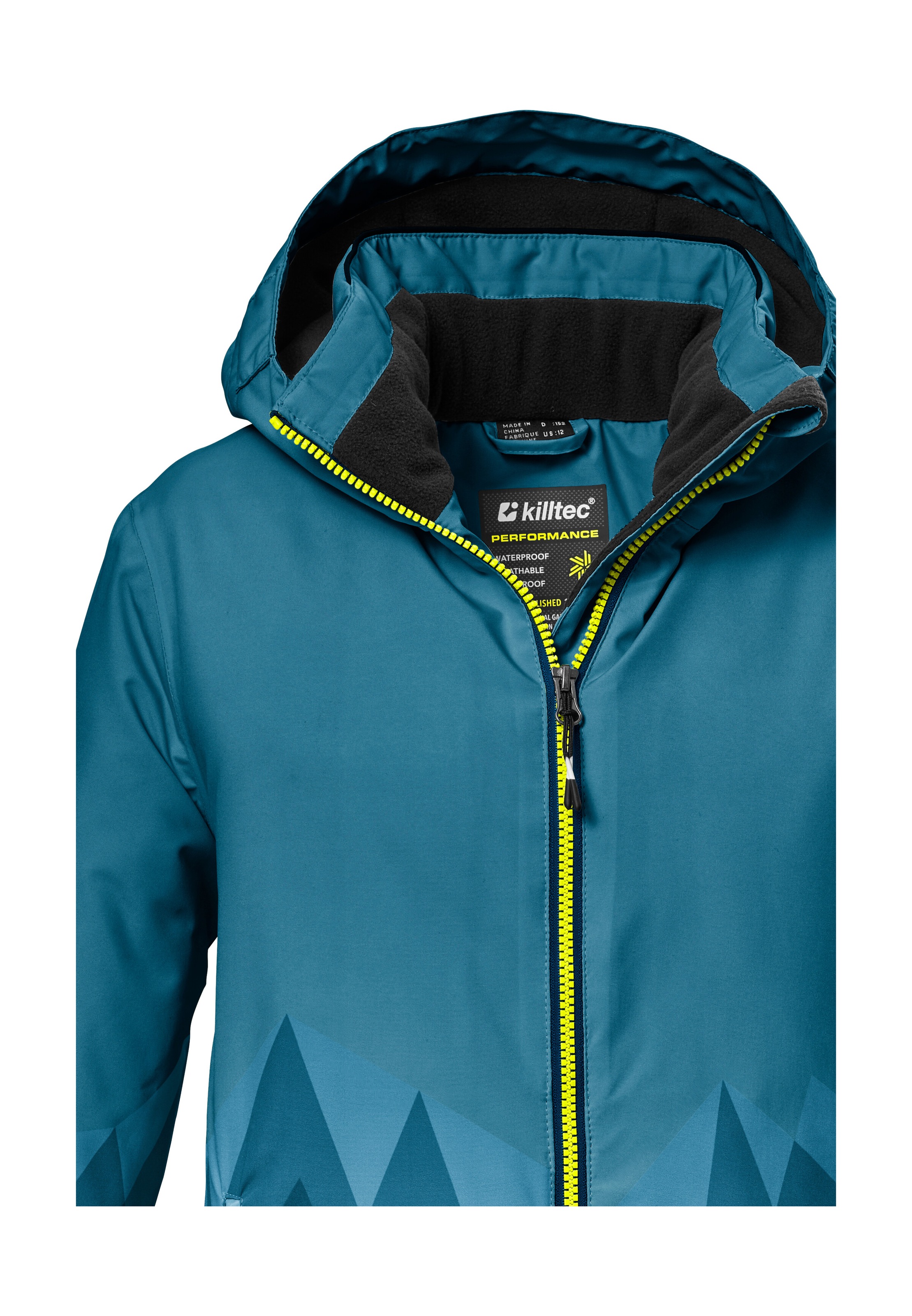 Killtec Skijacke »KSW 383 BYS SKI JCKT«, Wasser- und winddichte Skijacke mit verstellbarer Kapuze