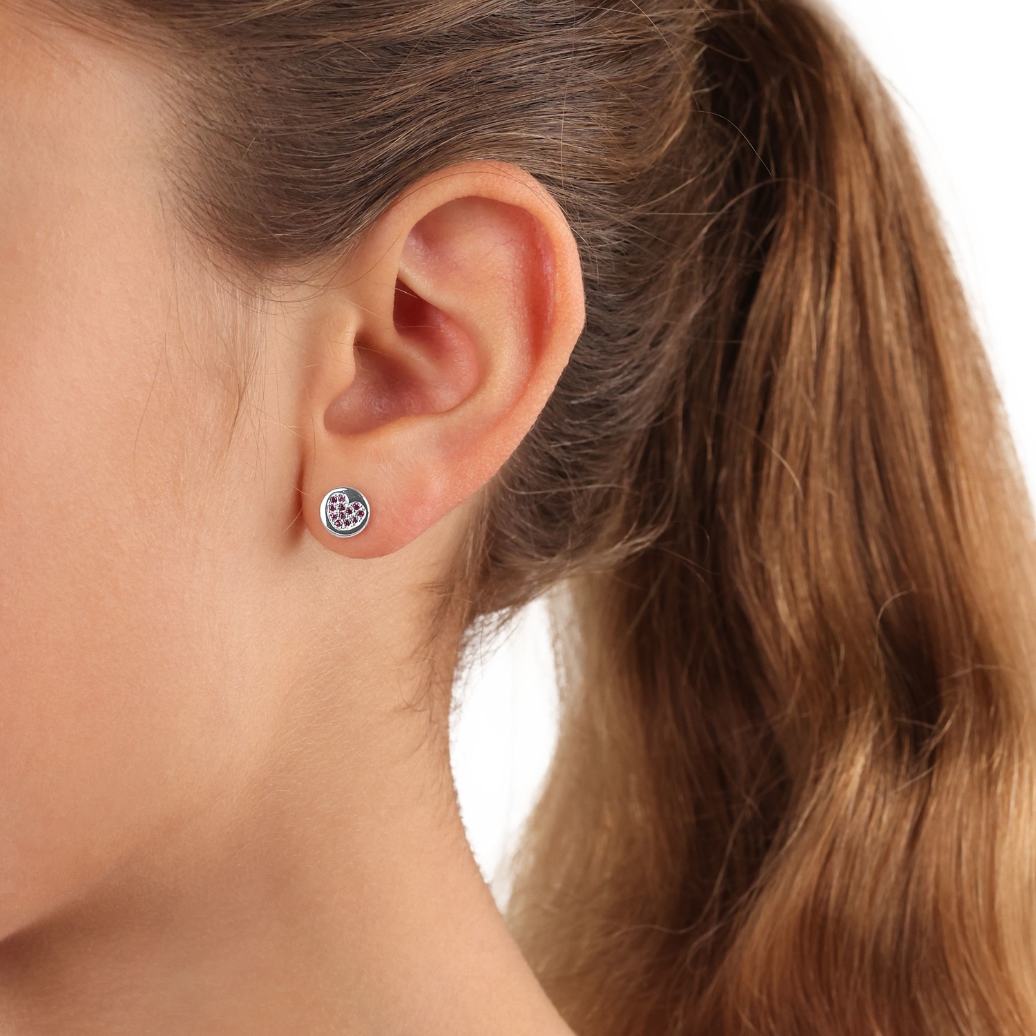 Prinzessin Lillifee Paar Ohrstecker »Herzen, 2037919«, mit Zirkonia (synth.)