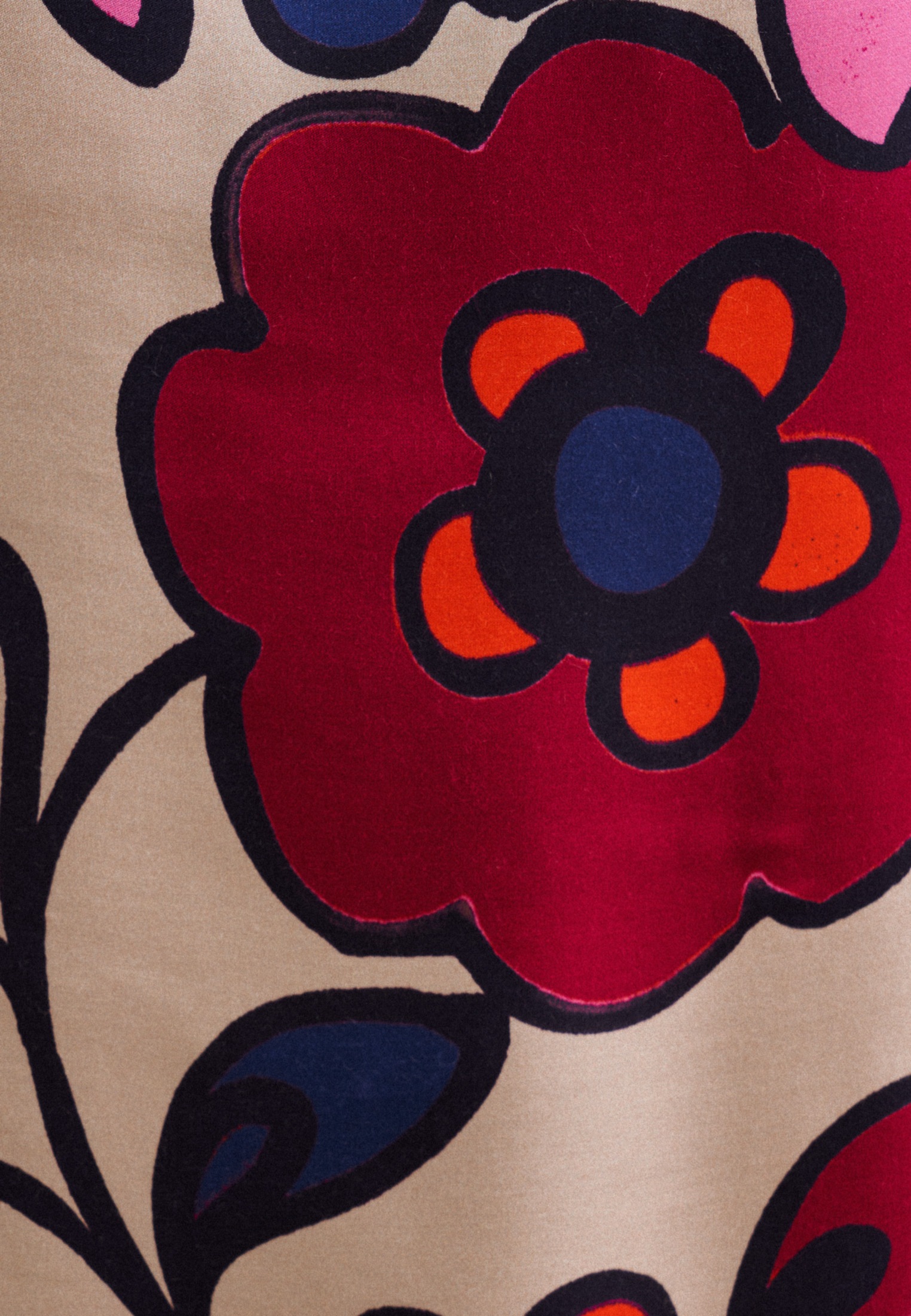 seidensticker Sommerkleid, Langarm Kragen Druck