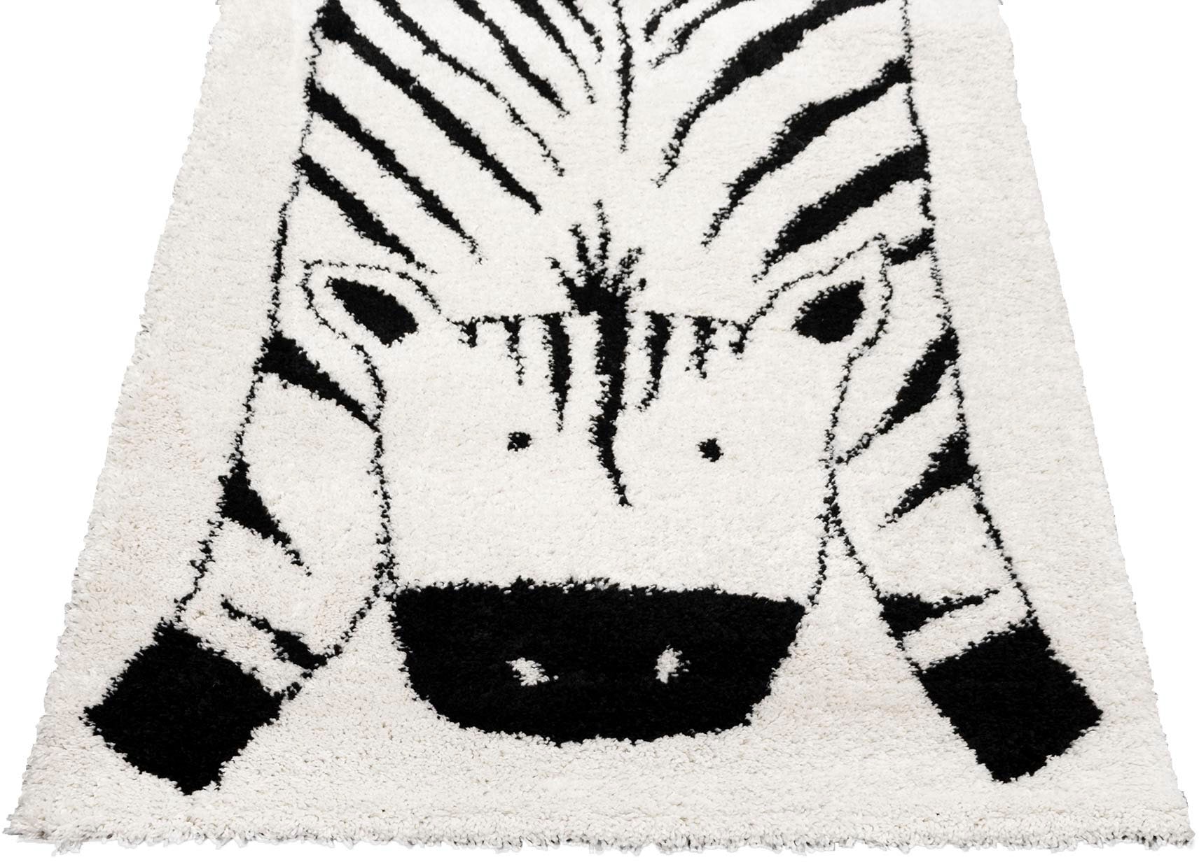 Primaflor-Ideen in Textil Kinderteppich "NOMAD - Zebra", rechteckig, Hochflor, Motiv Zebra, Kinderzimmer
