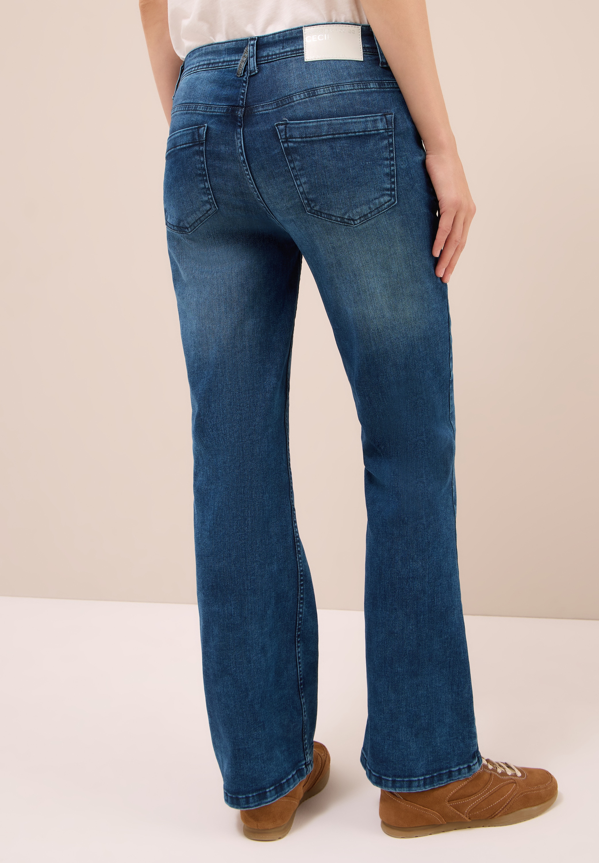 Cecil Bootcut-Jeans High Waist günstig online kaufen