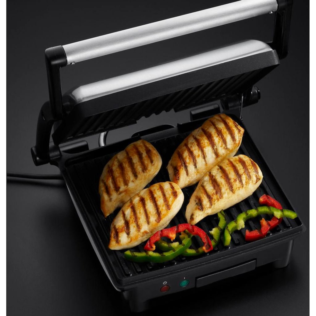 RUSSELL HOBBS Kontaktgrill »Paninigrill Cook at Home 3in1 17888-56«, 1800 W, 1.800 Watt, aufklappbar