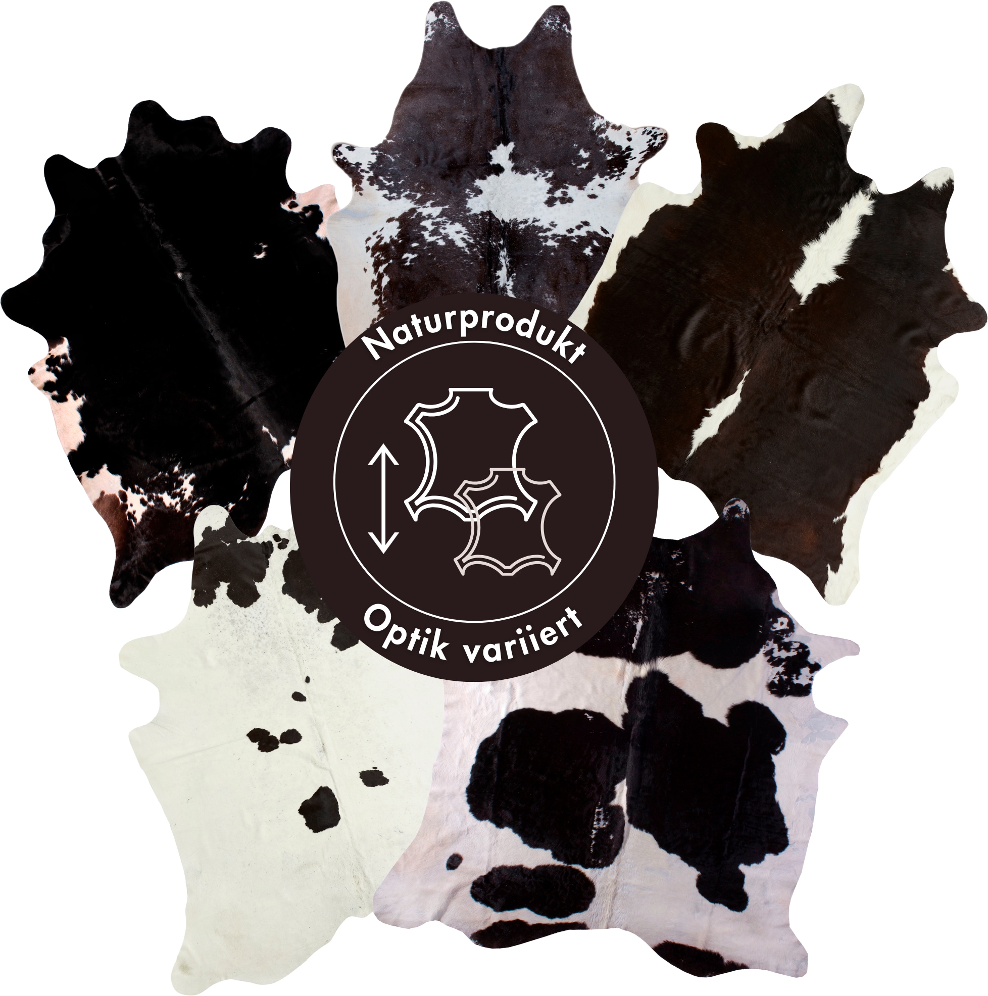 LUXOR living Fellteppich "Rinderfell" fellförmig 2 mm Höhe günstig online kaufen