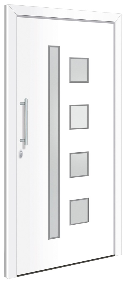 RORO Türen & Fenster Haustür »Otto 12«, BxH: 110x210 cm, weiß, ohne Griff,  inklusive Türrahmen auf Raten | BAUR