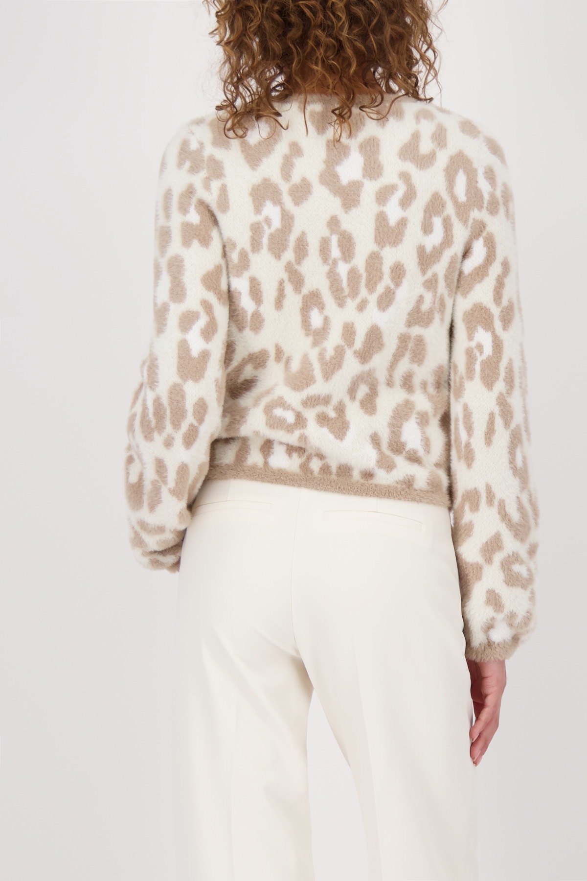 Monari Strickjacke "Jacke Strickjacke Leojacq.", Regular fit mit Leopardenm günstig online kaufen