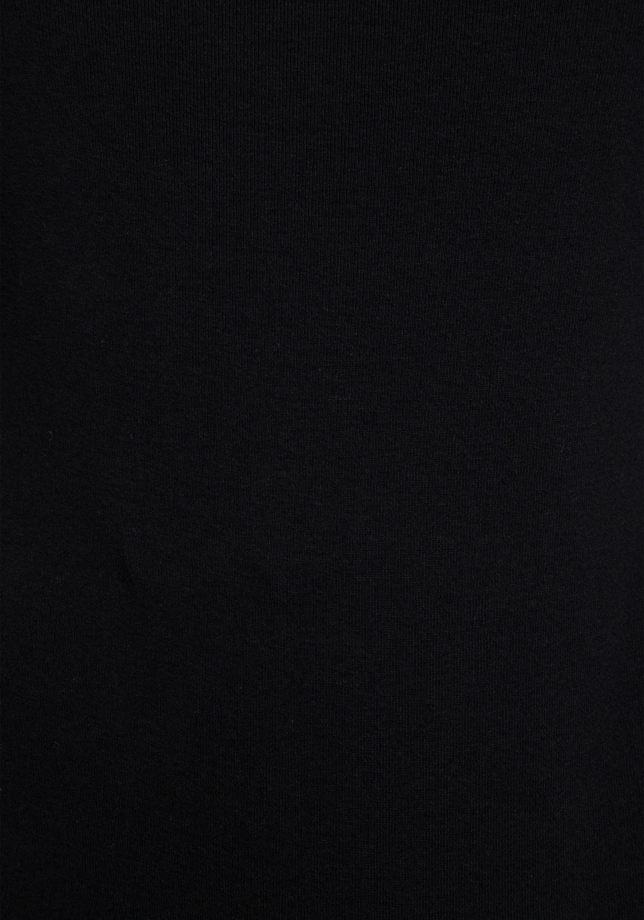 KangaROOS Langarmshirt, mit Krempelärmeln, sehr figurbetont, aus Rippware