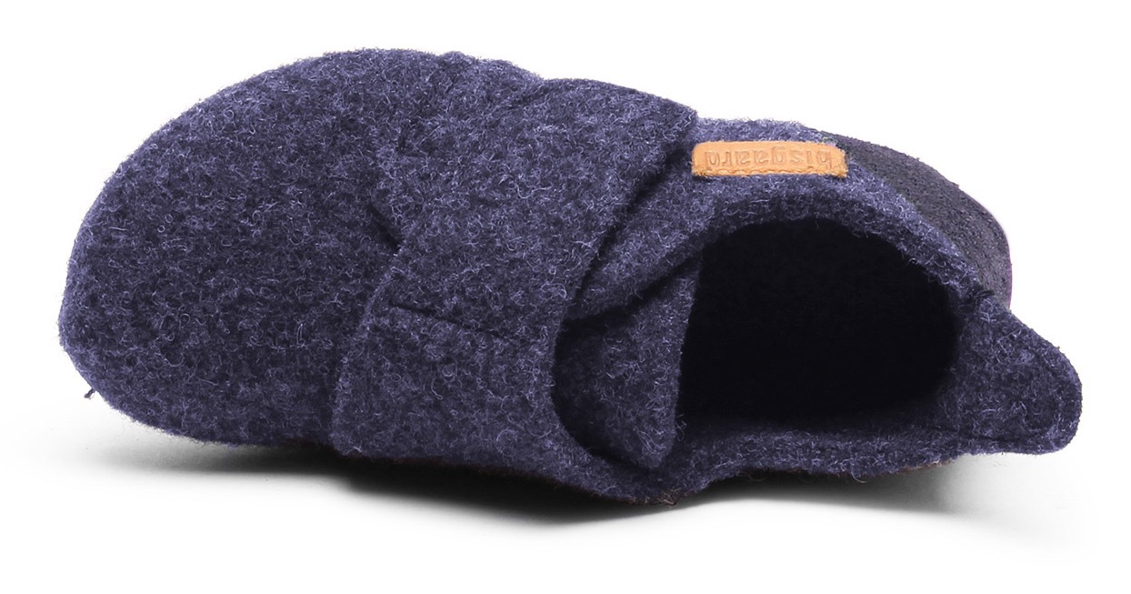 Bisgaard Casual Wool Girls House Shoe Dark Blue 33 2