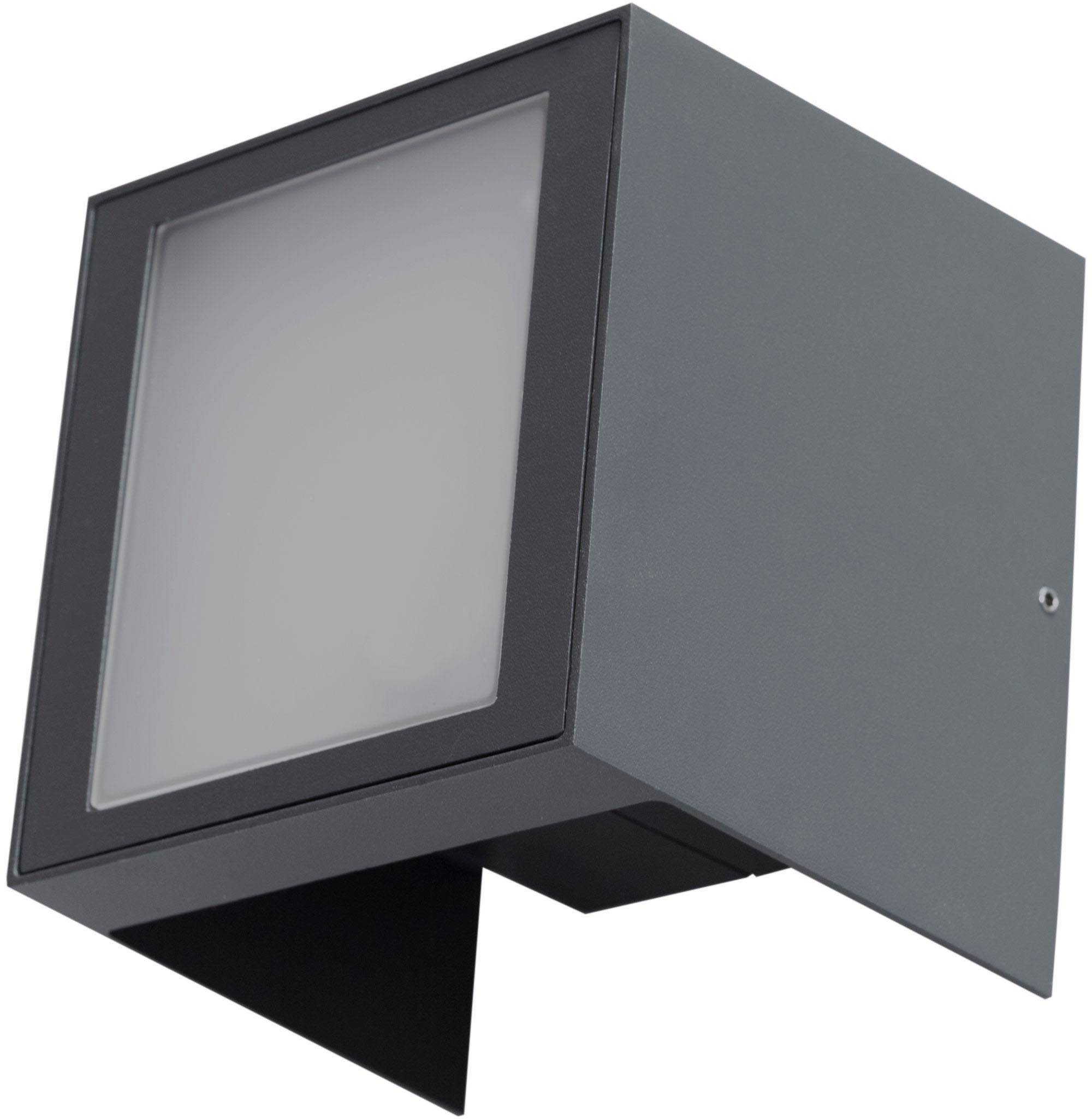HEITRONIC Außen-Wandleuchte Plaza, LED-Board, Warmweiß, Lichtaustritt oben und unten individuell verstellbar