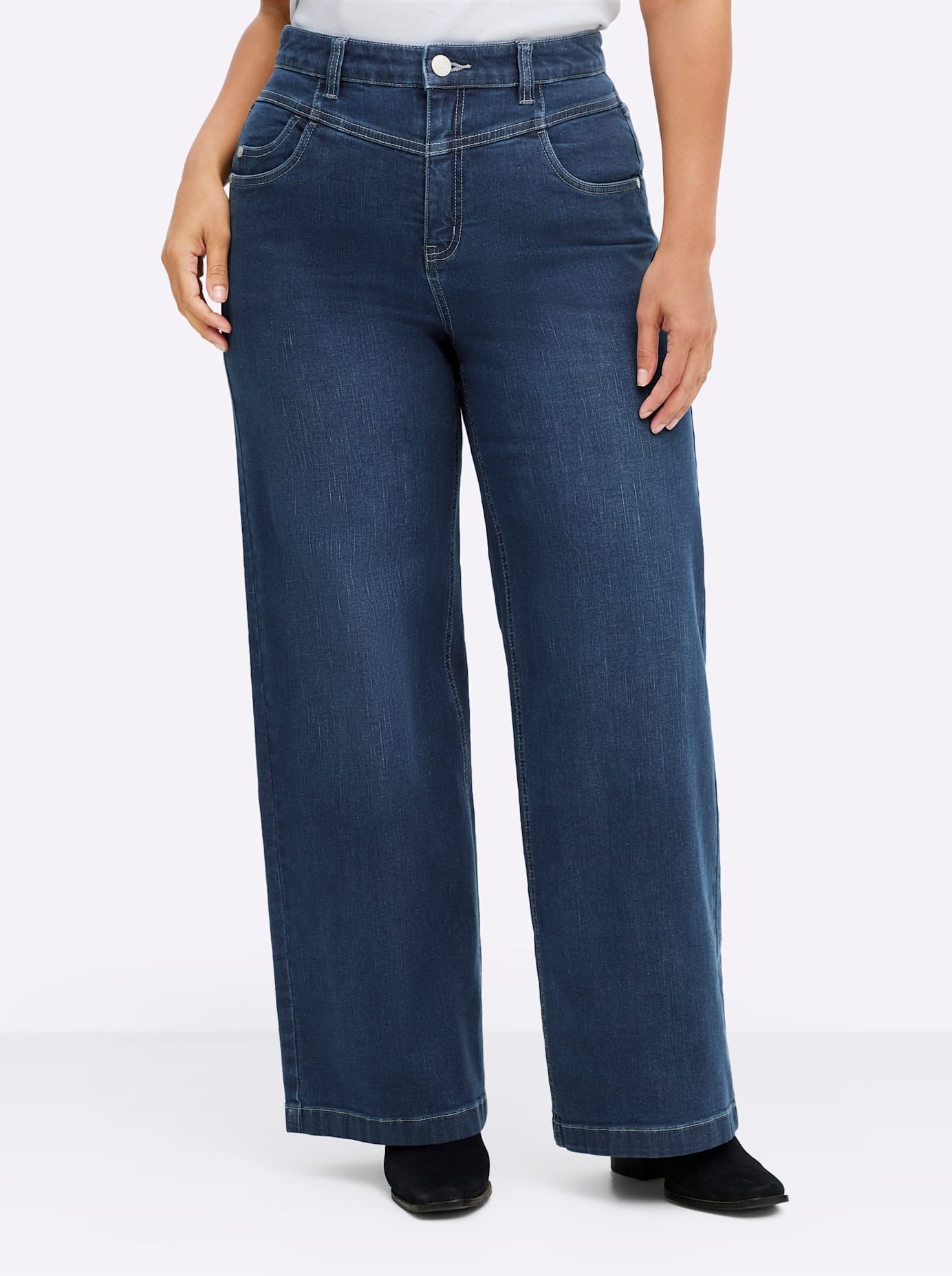 Sheego High-waist-Jeans 1 Stk. tlg. günstig online kaufen
