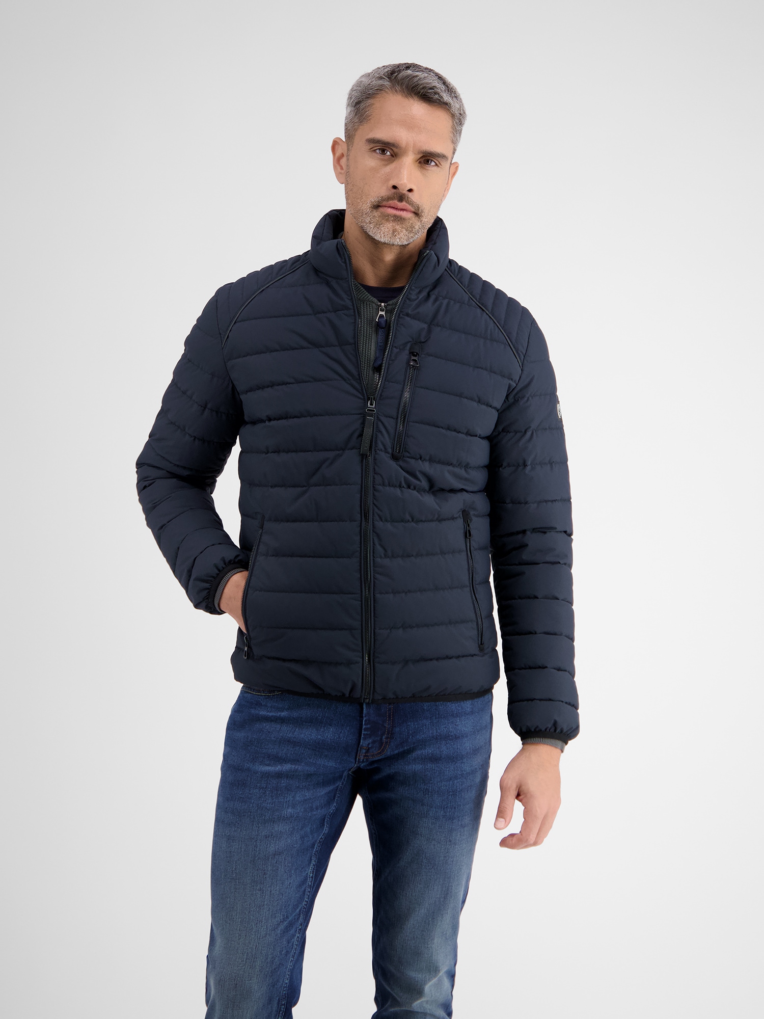 LERROS Steppjacke »LERROS Leichte Herren Funktions-Steppjacke«, ohne Kapuze, Wasser_Wind