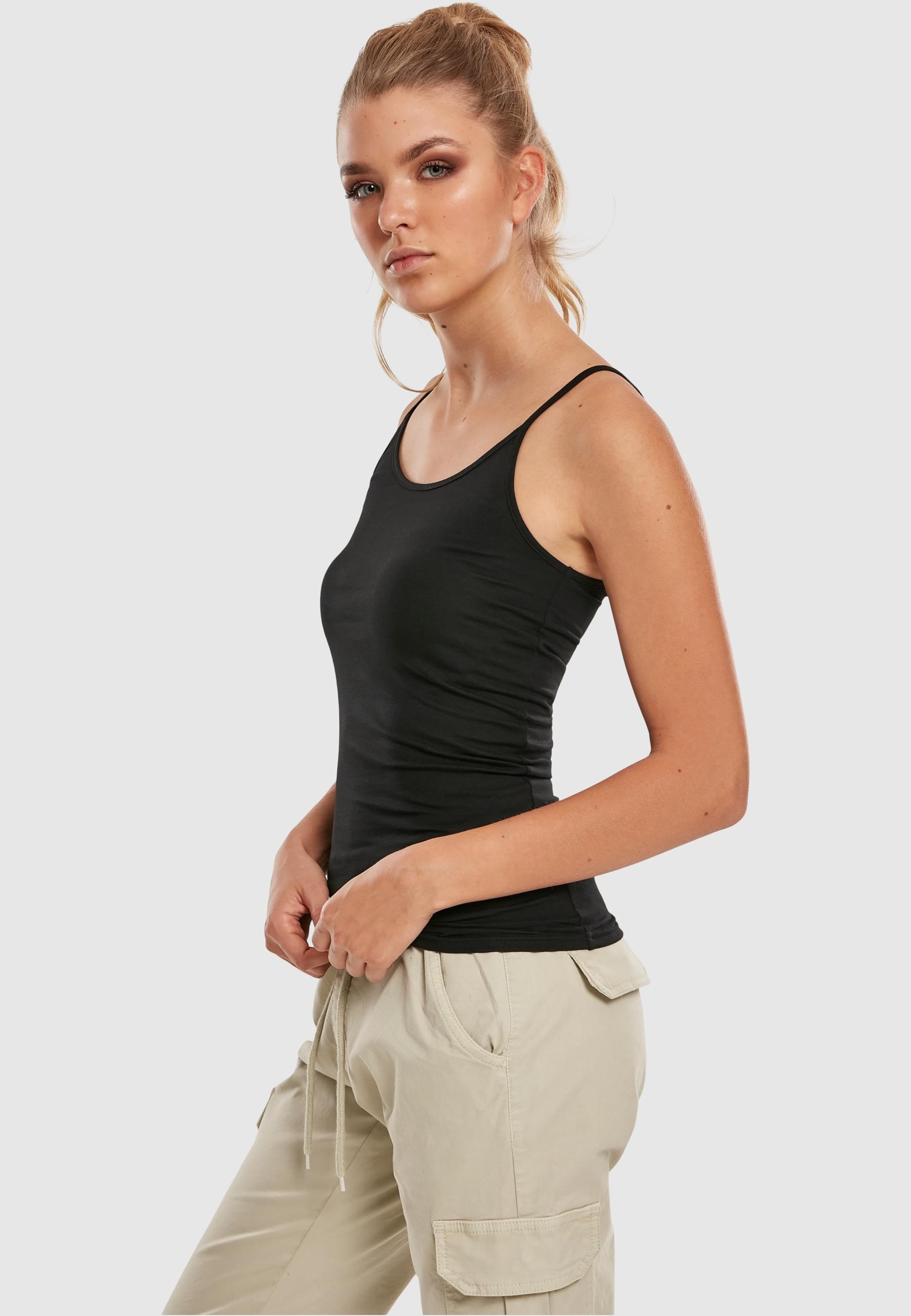 URBAN CLASSICS Muskelshirt »Urban Classics Damen Ladies Basic Top 2-Pack«, (1 tlg.)