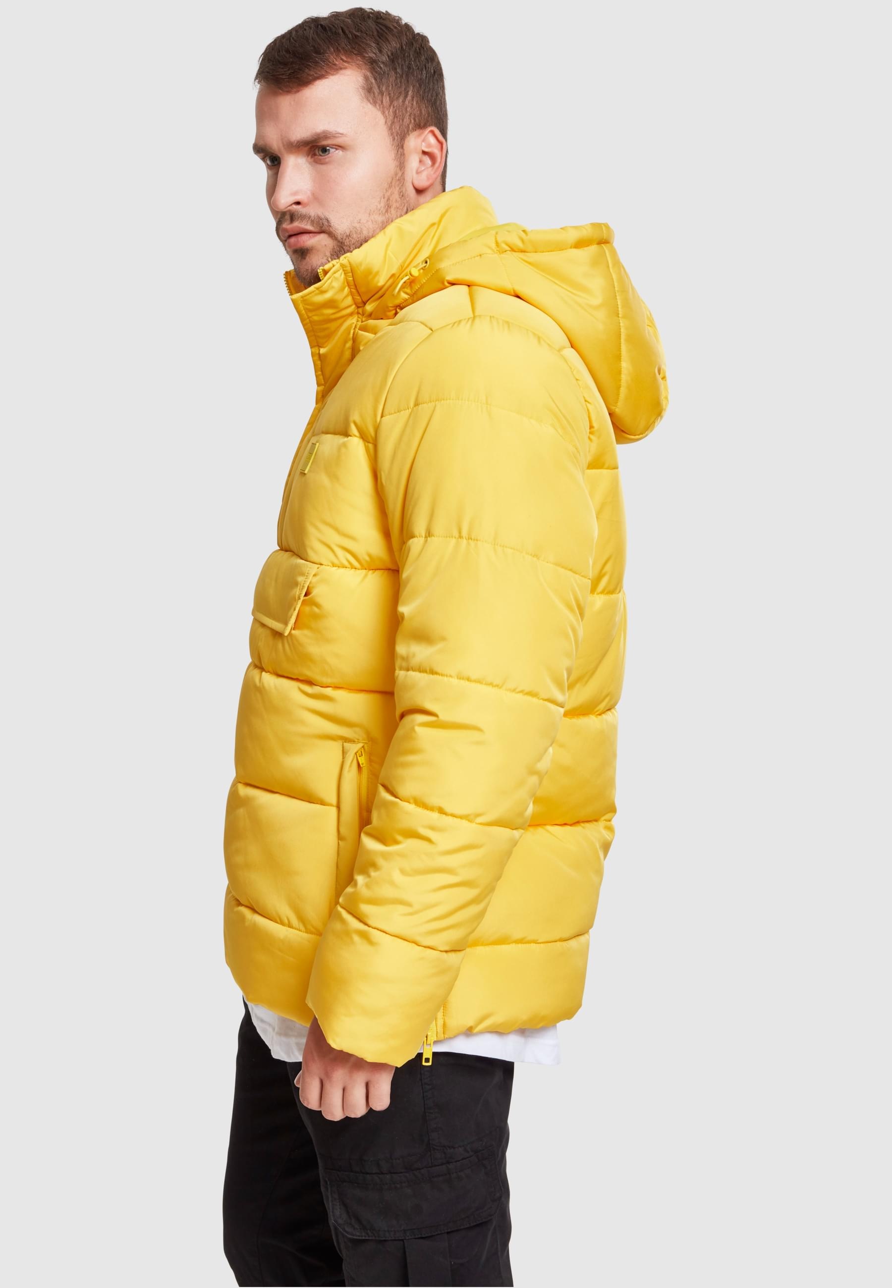 URBAN CLASSICS Winterjacke »Urban Classics Herren Pull Over Puffer Jacket«, (1 St.), mit Kapuze