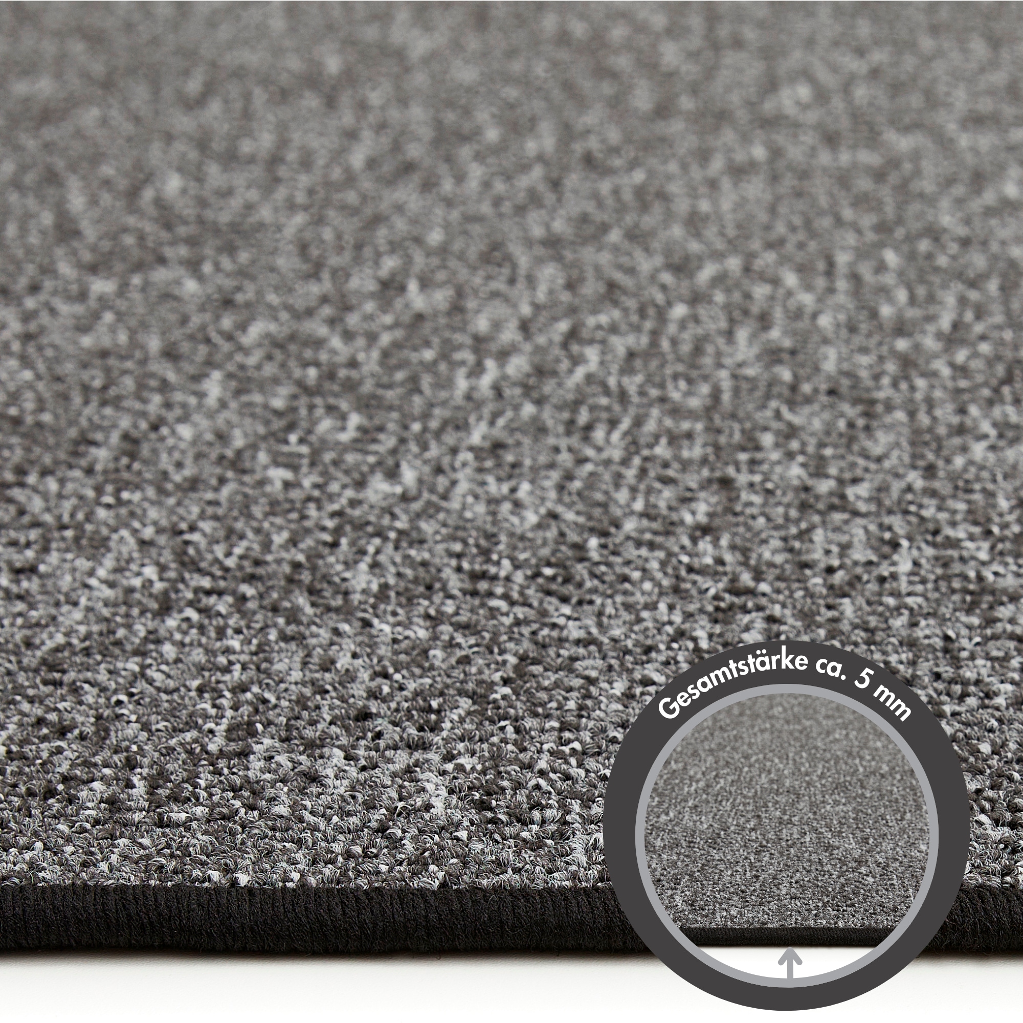 Andiamo Teppich »Luton, Made in Germany«, rechteckig, 5 mm Höhe, melierte Optik, auch als Läufer, Wohnzimmer & Schlafzimmer