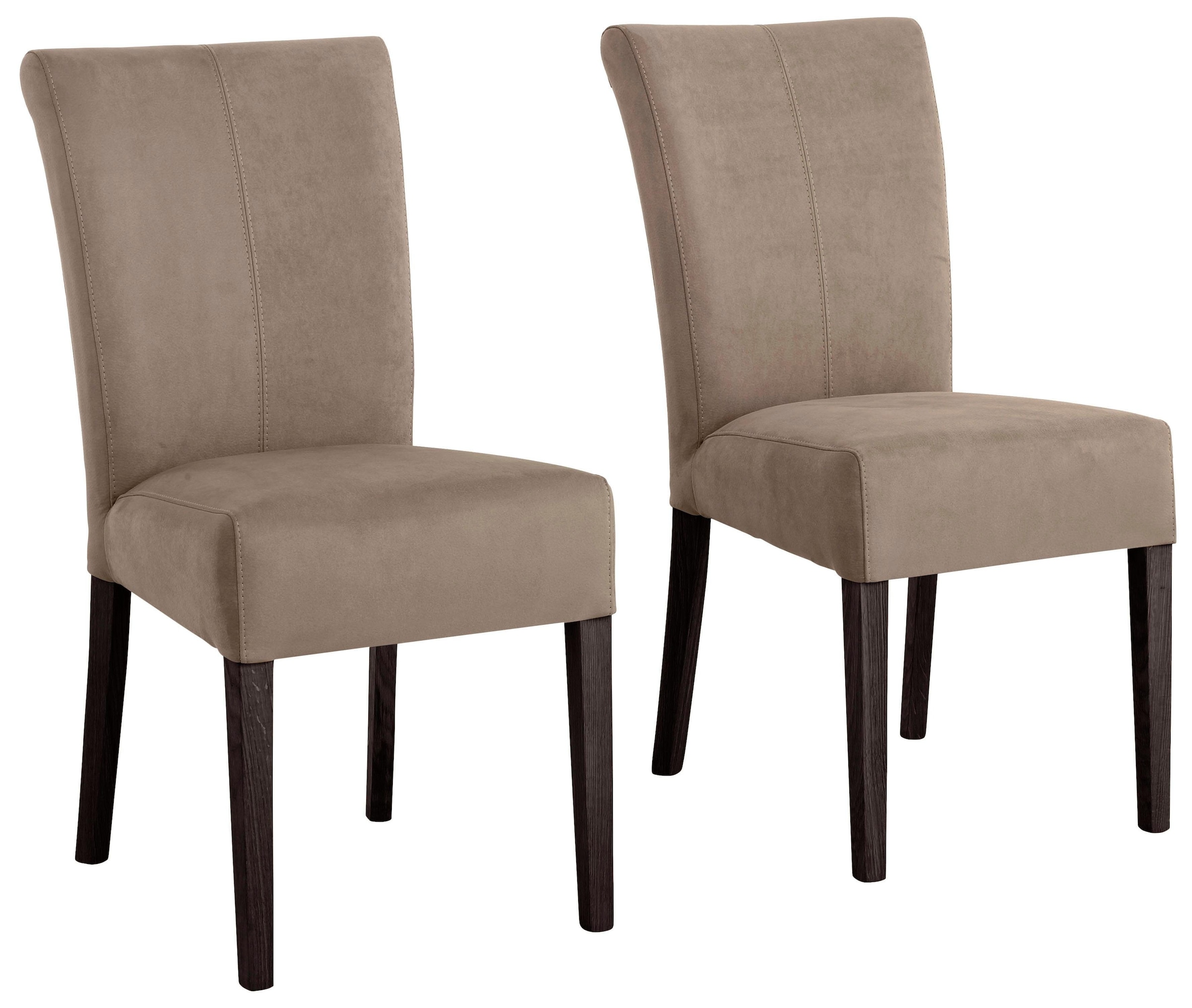 Home affaire Esszimmerstuhl "Queen" (Set) 2 Stk. Luxus-Microfaser Beine aus günstig online kaufen