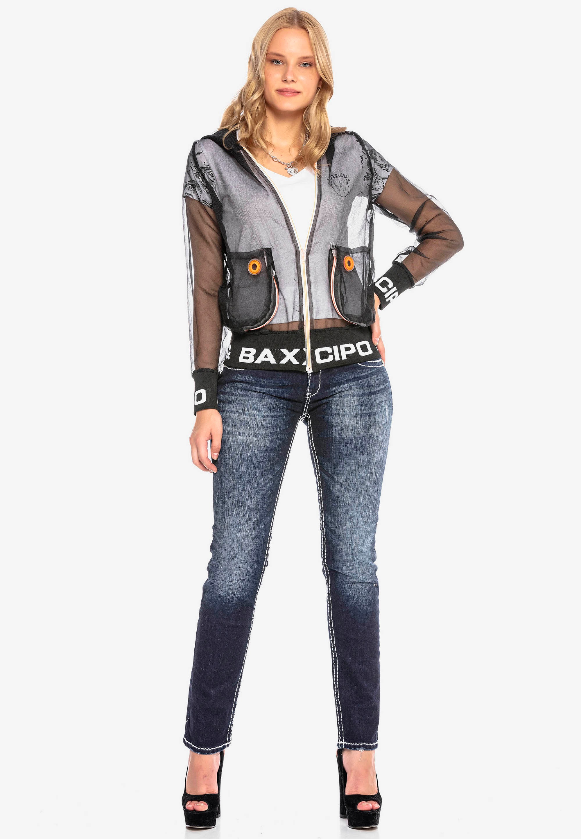 Cipo & Baxx Outdoorjacke, in transparentem Design