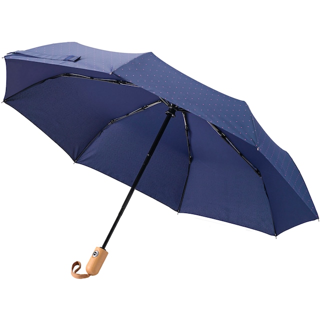 EuroSCHIRM® Taschenregenschirm »Umwelt-Taschenschirm, marine, Punkte pink«  online kaufen | BAUR