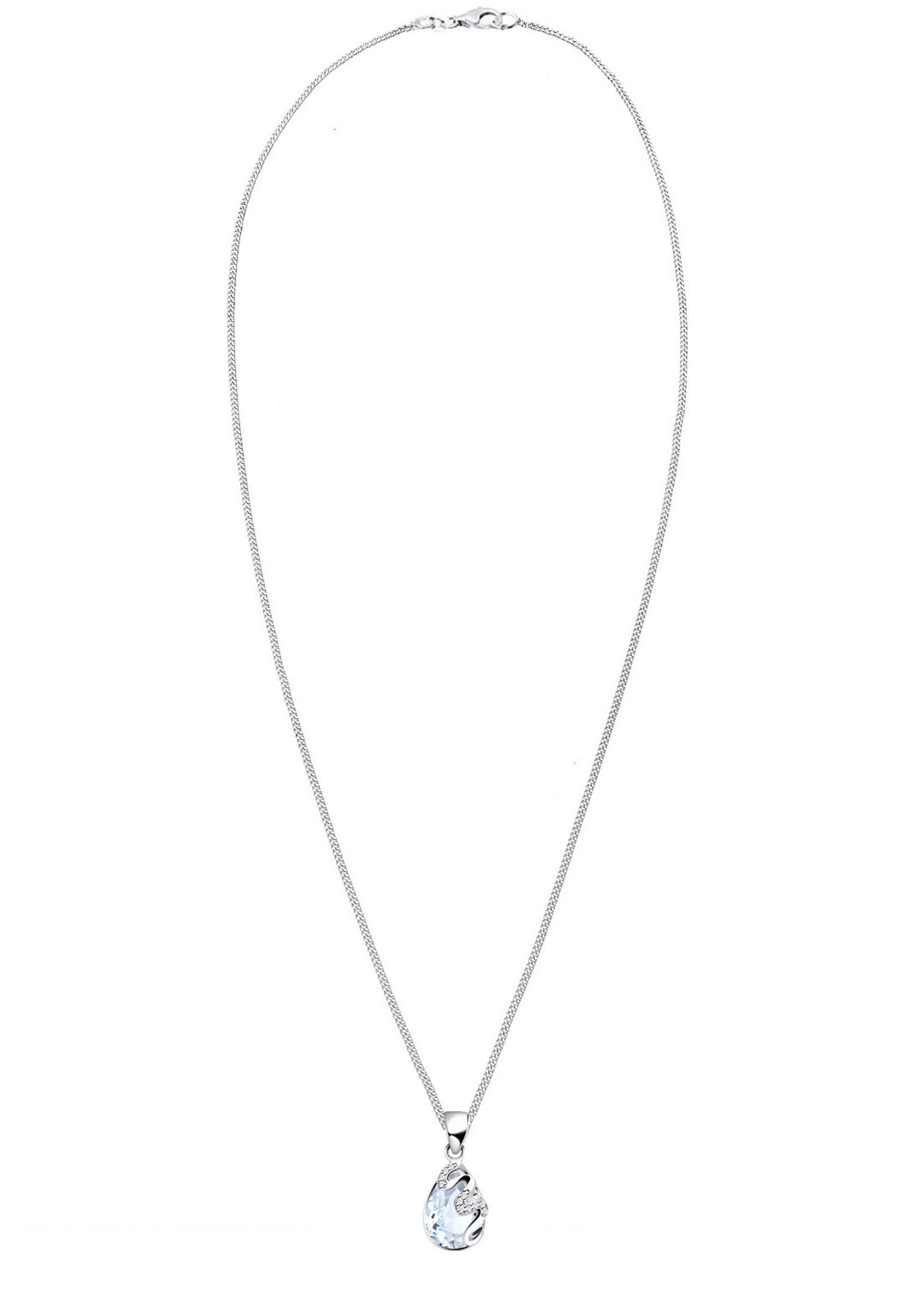 Elli Collierkettchen »Tropfen Zirkonia Kristalle 925 Silber«
