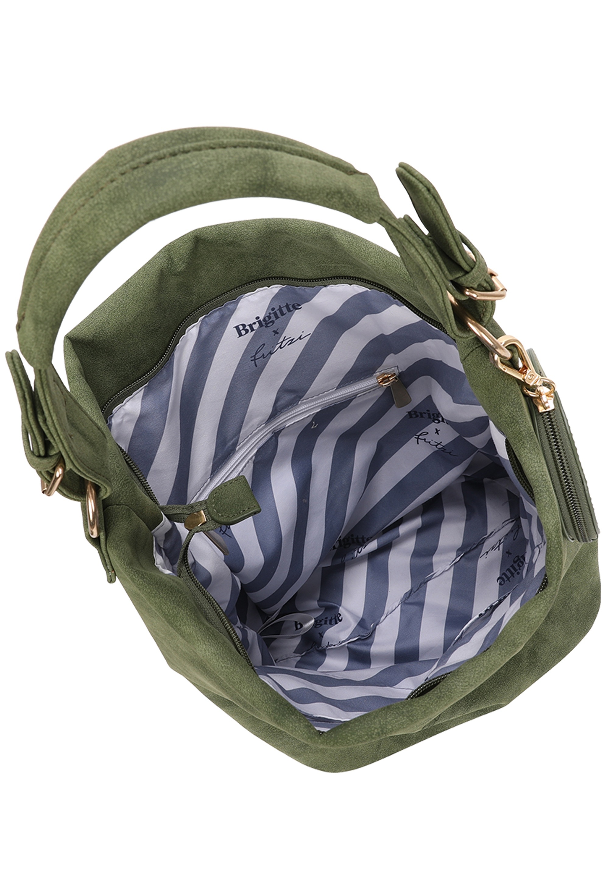 Fritzi aus Preußen Schultertasche »Brigitte x fritzi Special Hobo01«, mit abnehmbarem Anhänger