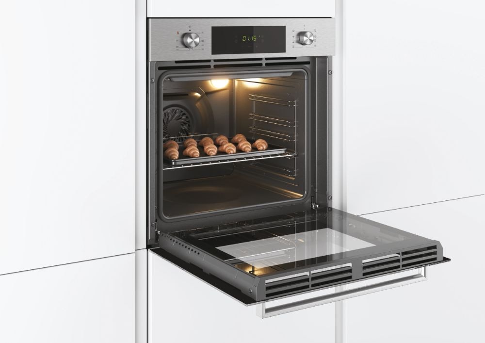 Candy Einbaubackofen "FCT615X DE", Aquactive Reinigung