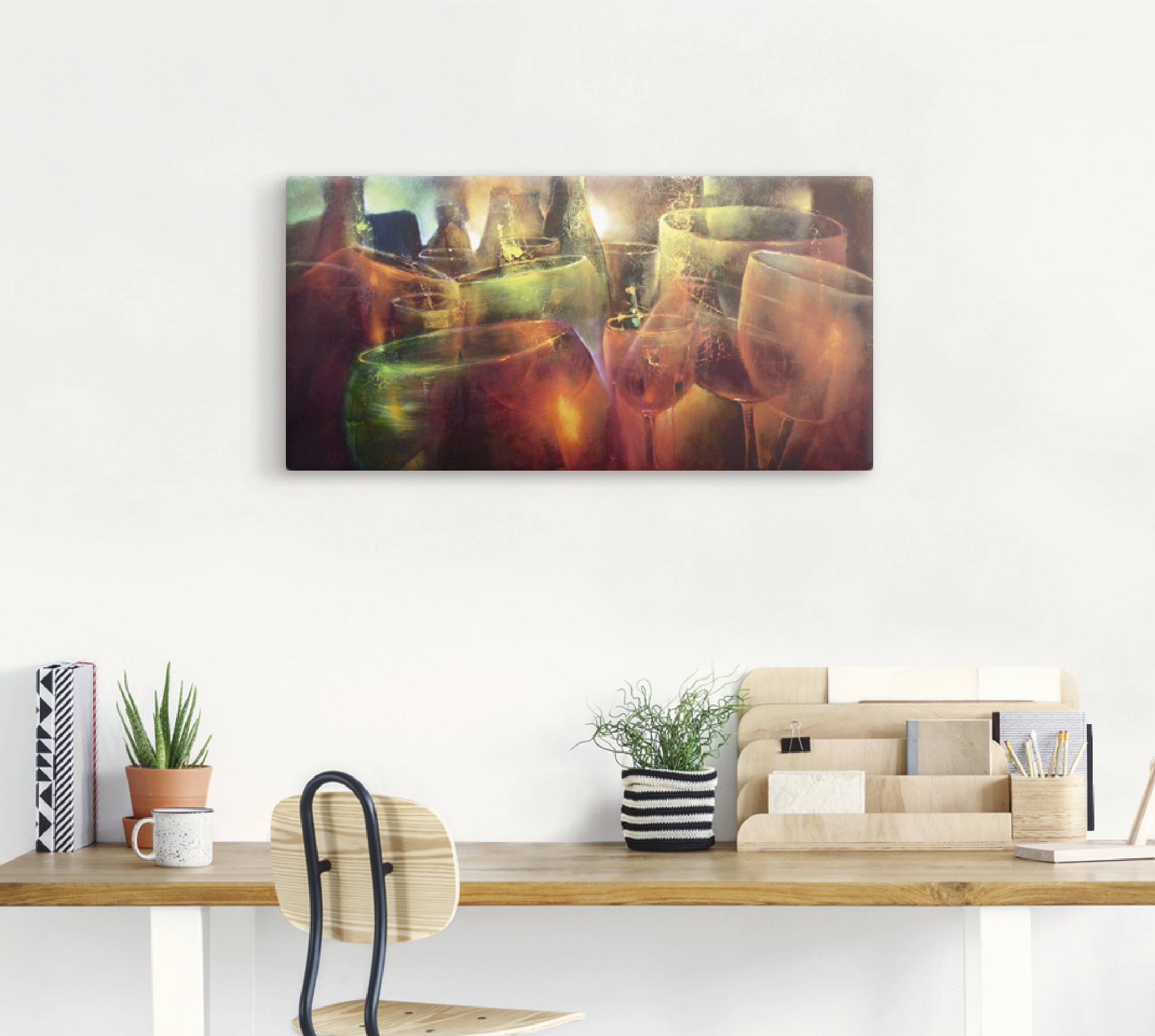Artland Wandbild »Zu später Stunde«, Getränke, (1 St.), als Leinwandbild, Poster, Wandaufkleber in verschied. Größen