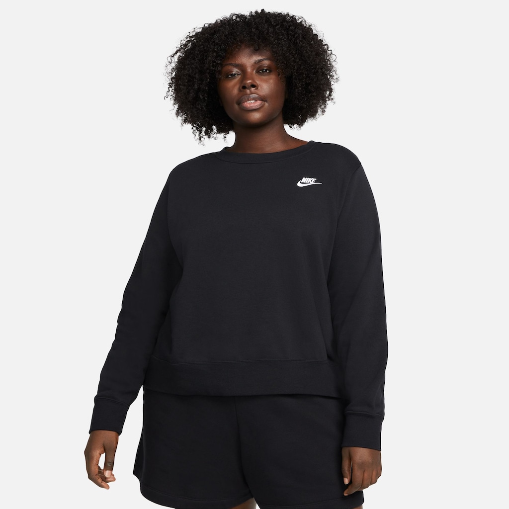 Nike Sportswear Sweatshirt »CLUB FLEECE WOMEN'S CREW-NECK SWEATSHIRT (PLUS SIZE)«