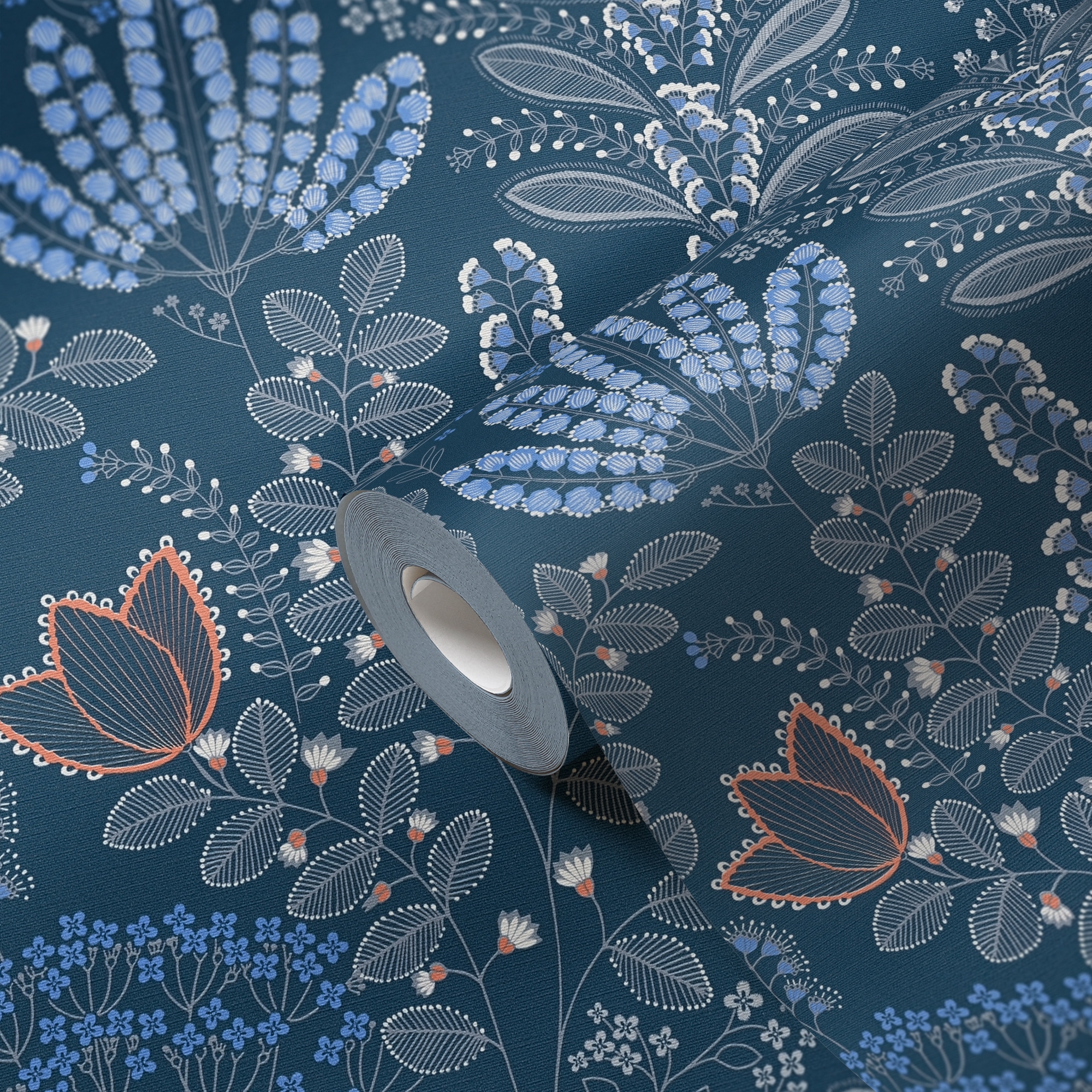 living walls Vliestapete »Famous Garden Blumen-Tapete Mustertapete Blümchen Blume«, matt, Vliestapete floral für Schlafzimmer Küche Wohnzimmer Blumen Design