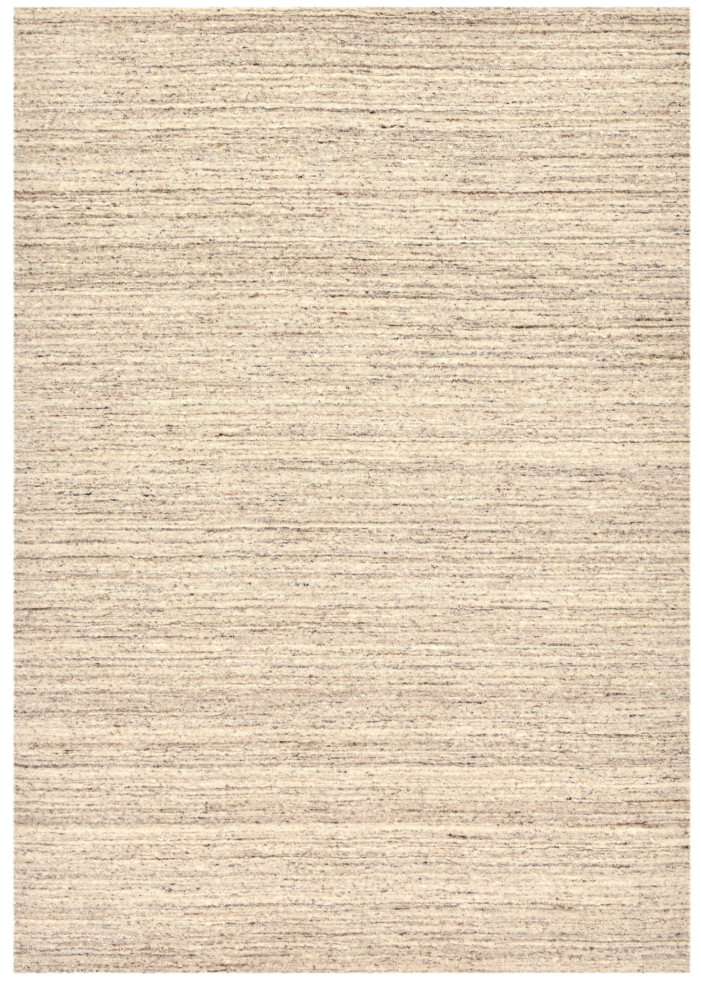 THEKO Wollteppich "Pure UNI, Handwebteppich" rechteckig 14 mm Höhe meliert, reine Wolle, handgewebt, Wohnzimmer