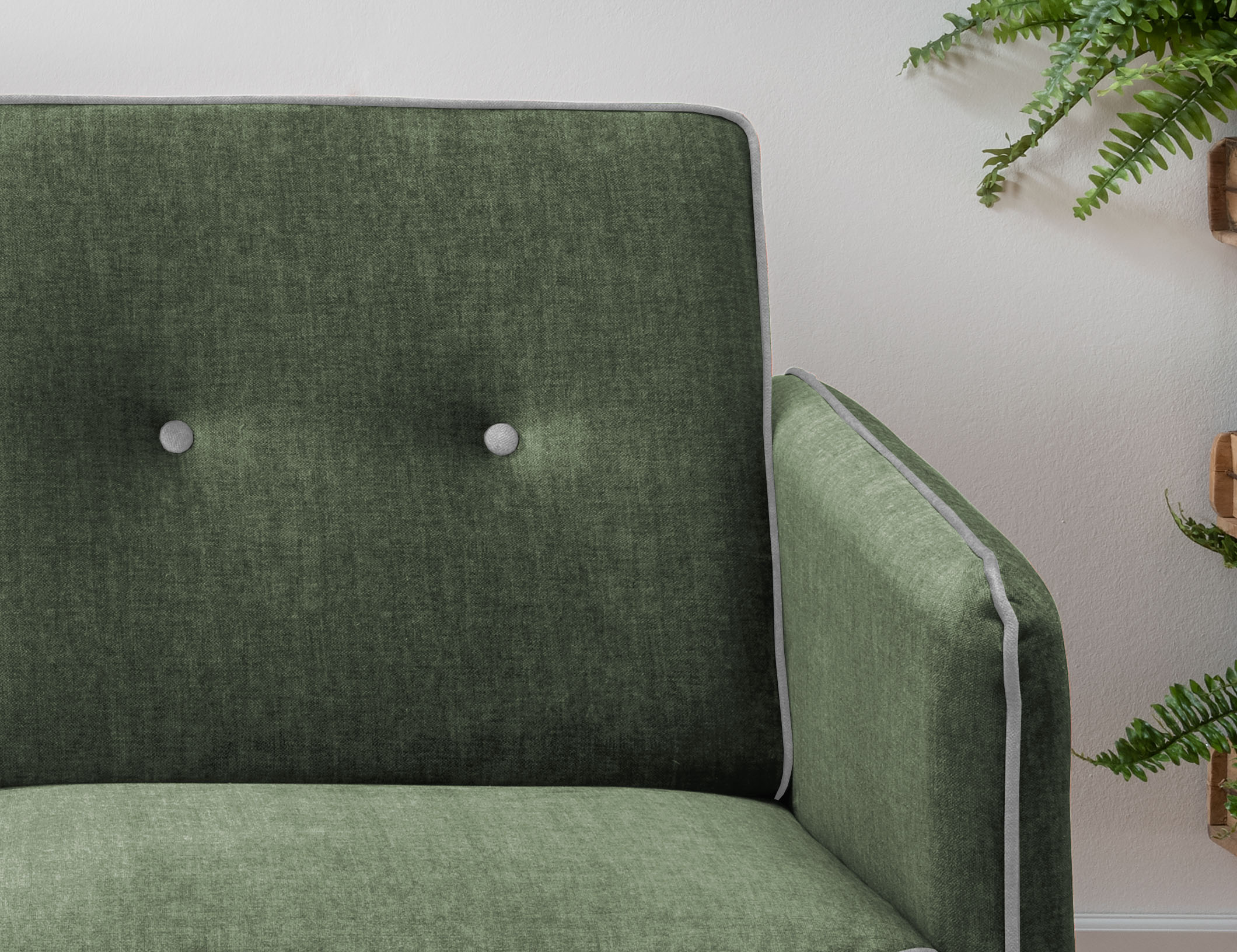 Thumbnail - Home affaire Schlafsofa "Merina", mit zweigeteilter Bettfunktion, Auszug nach vorn, Federkern