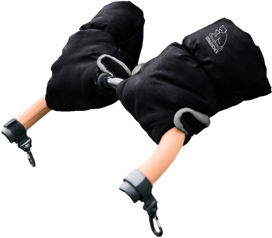 den Druckknöpfen BAUR Kinderwagen-Handwärmer Felle praktischen Copy«, kaufen mit Heitmann Handmuff für Handschuhe | »Eisbärchen Kinderwagen,