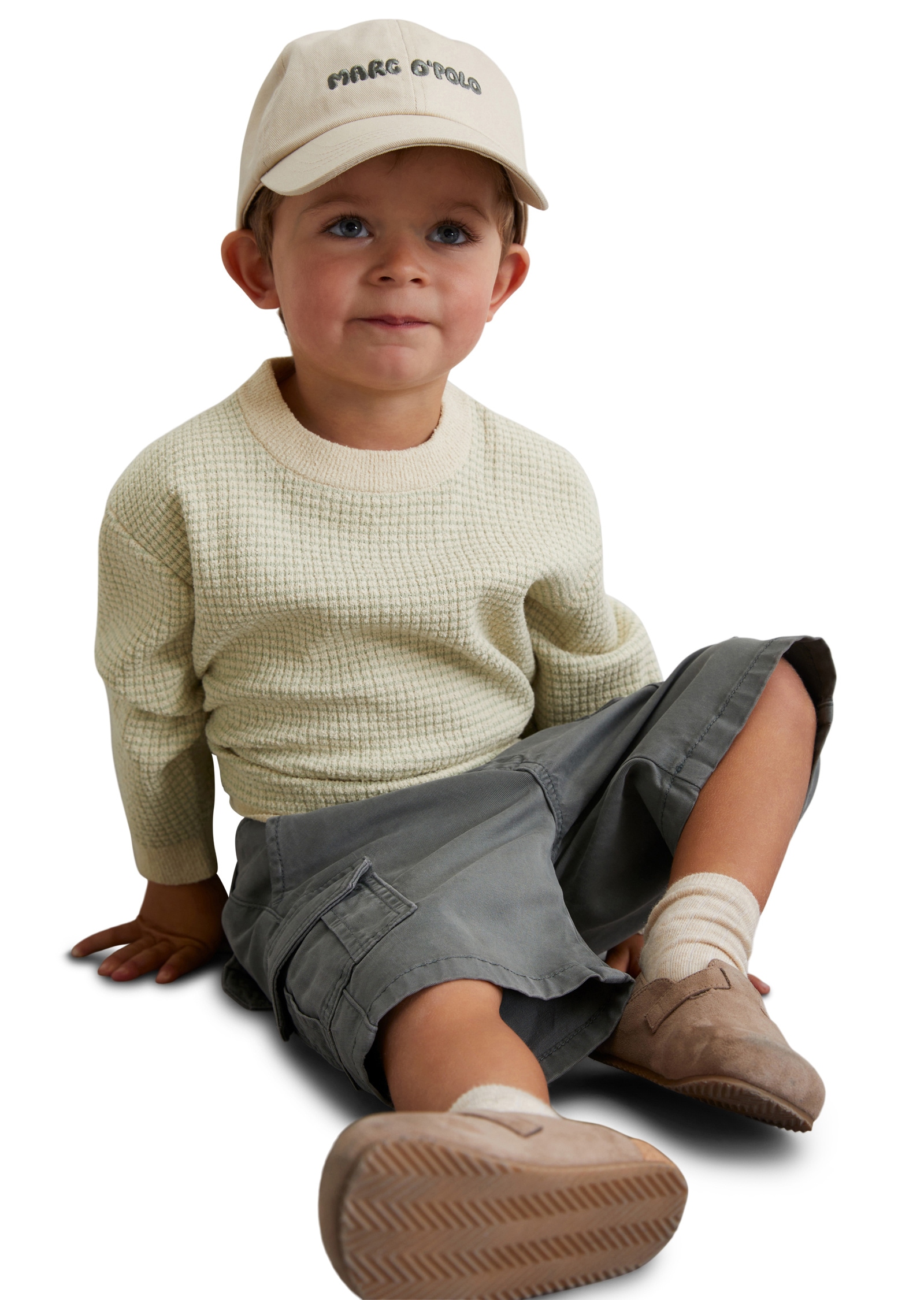 Marc O'Polo Strickpullover »mit Waffelstruktur«
