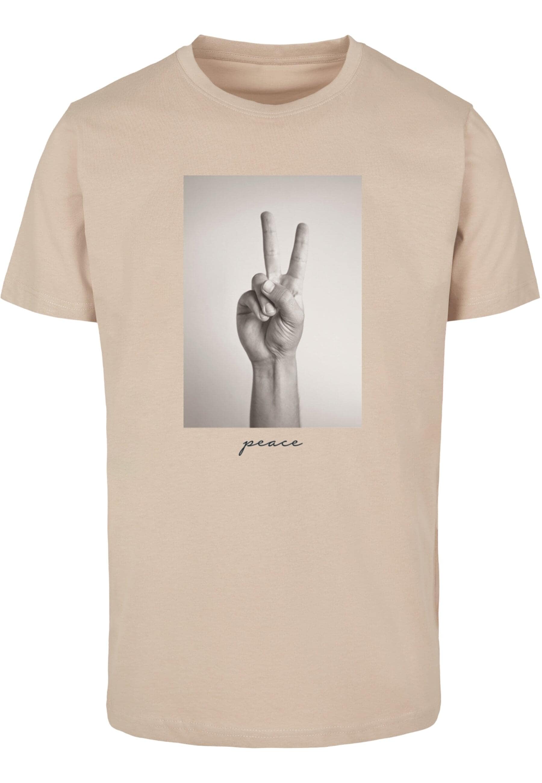 MisterTee T-Shirt »MisterTee Herren Peace Sign Tee«, (1 tlg.)