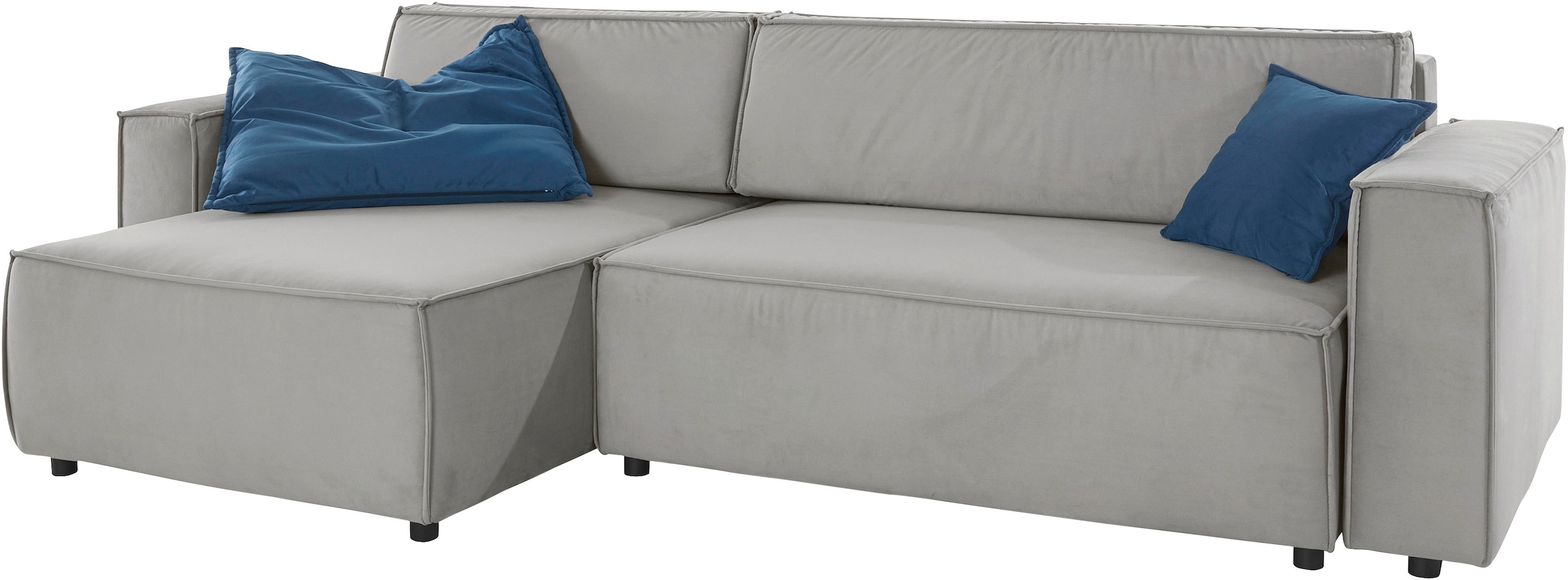 INOSIGN Ecksofa »Marva L-Form«, incl. Bettfunktion und Bettkasten, Federkern