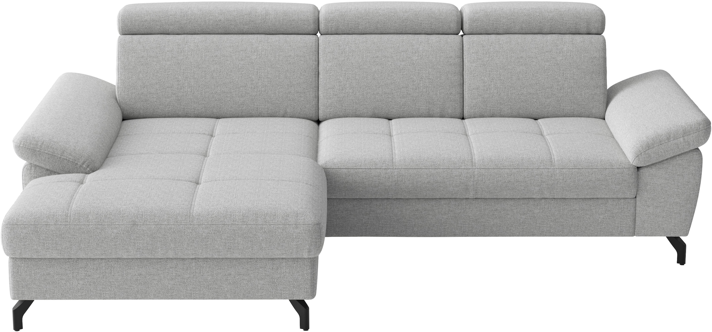 sit&more Ecksofa "Vanity, L-Form, B: 264 cm," Inkl.Sitz-,Kopf-und Armteilverstellung