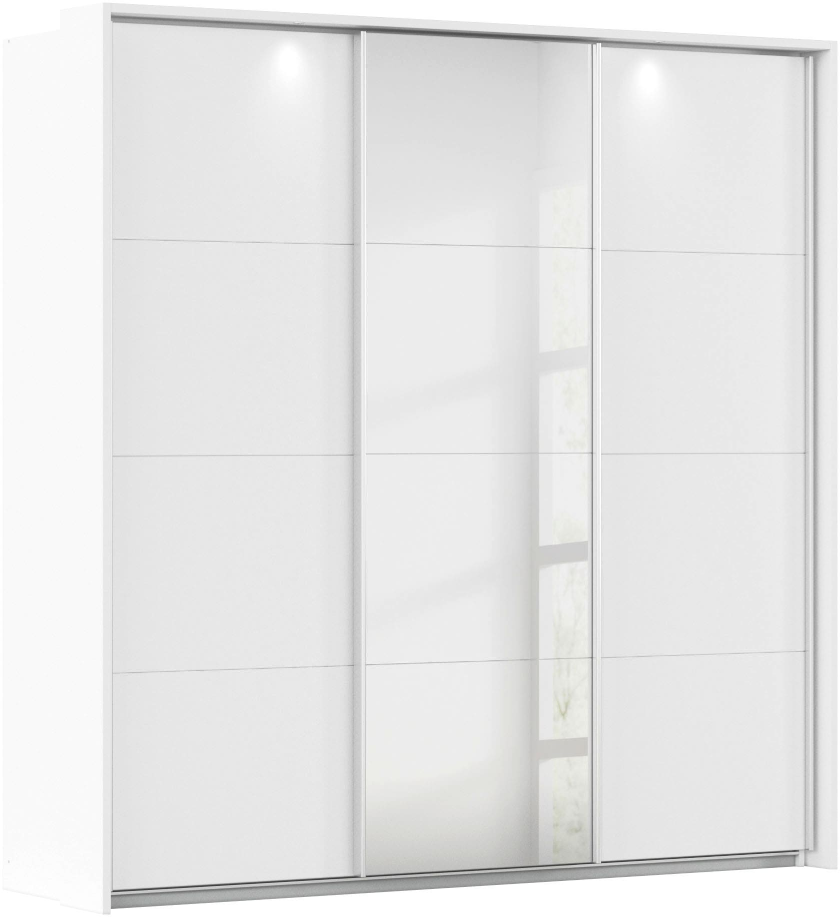 OTTO home Kleiderschrank "Mehrzweckschrank Aktenschrank Möbel Mietswohnung Schlafzimmer CORTONA" erhältlich in Breite 211/278/323/368 cm, Höhe: 214/233 cm, inkl. Passepartout und Zubehör, optionale Beleuchtung MADE IN GERMANY