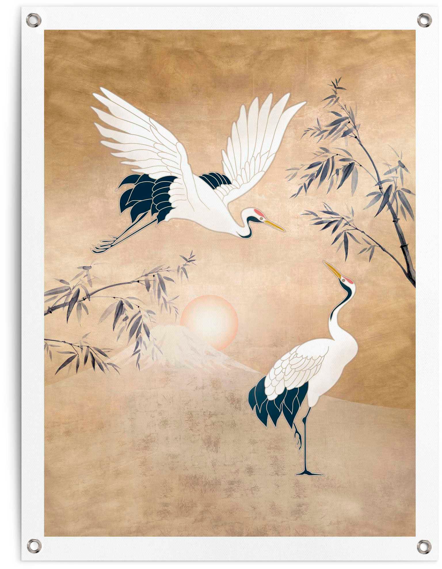 Reinders "Kraniche in Gold" günstig online kaufen