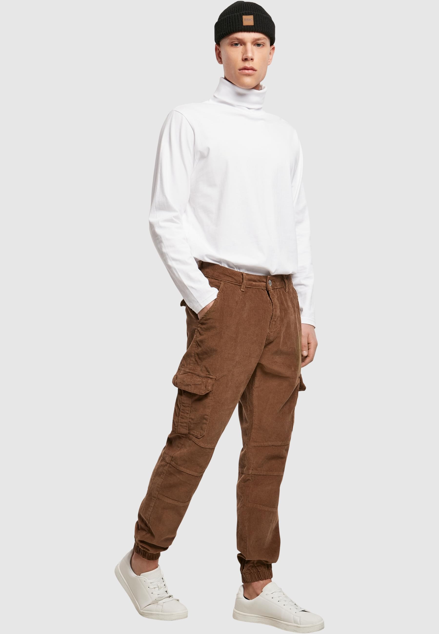 URBAN CLASSICS Jogginghose »Urban Classics Herren Corduroy Cargo Jogging Pants«, (1 tlg.)