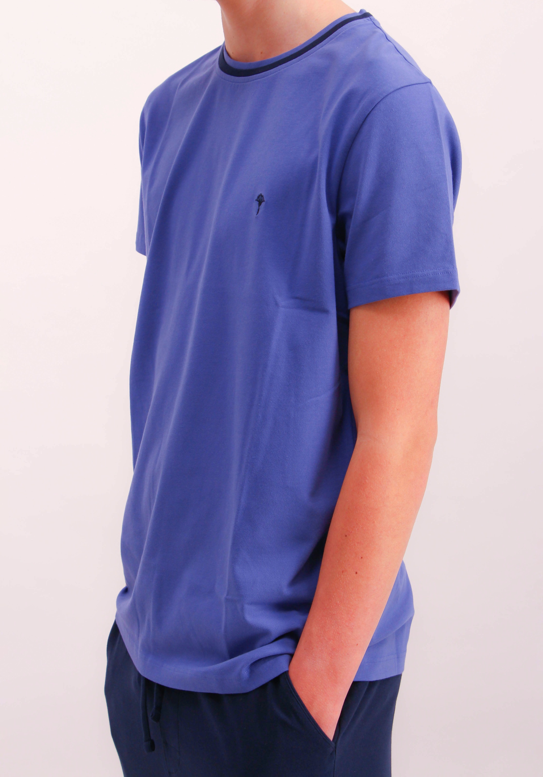 JOOP Pyjamaoberteil "T-Shirt" Kontrastfarbiger Halsausschnitt günstig online kaufen