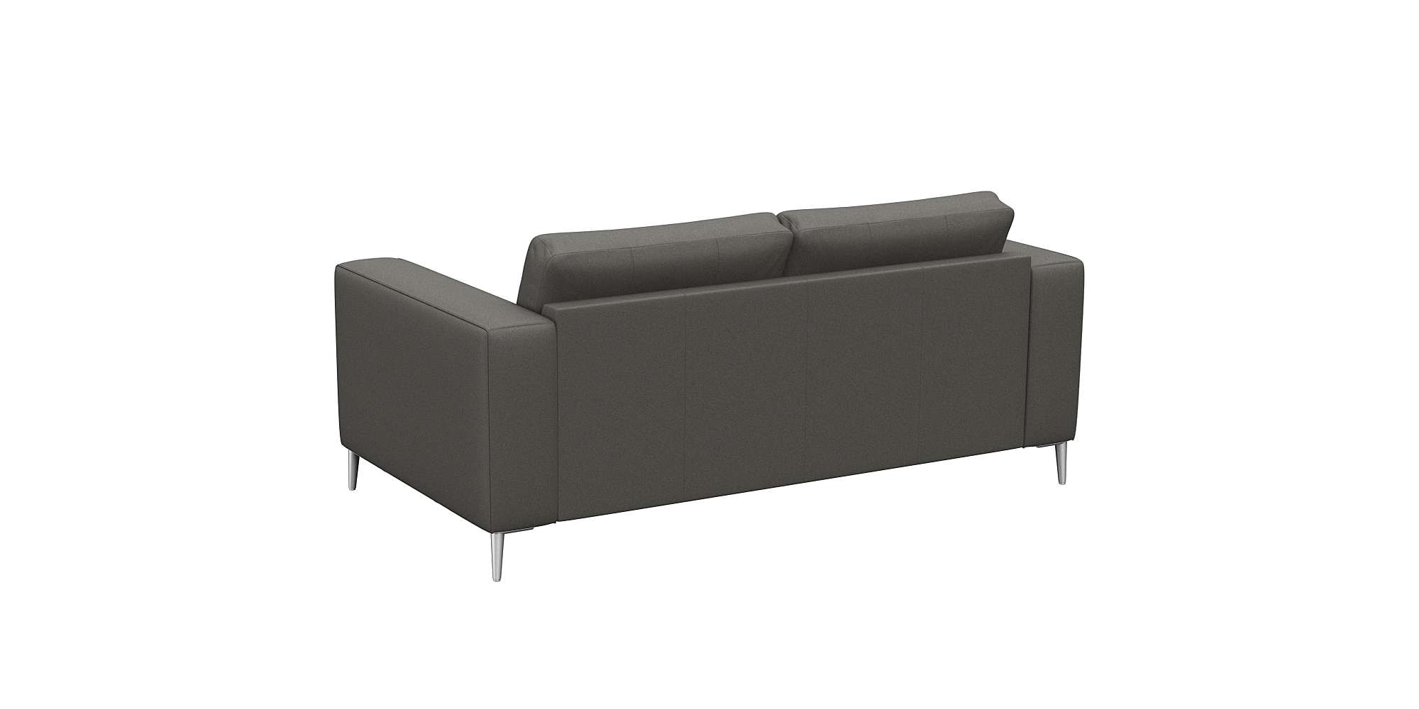 FLEXLUX 2-Sitzer »Fiore, super Sitzkomfort durch Kaltschaum im Sitz«, breite Armlehnen, Füße Alu